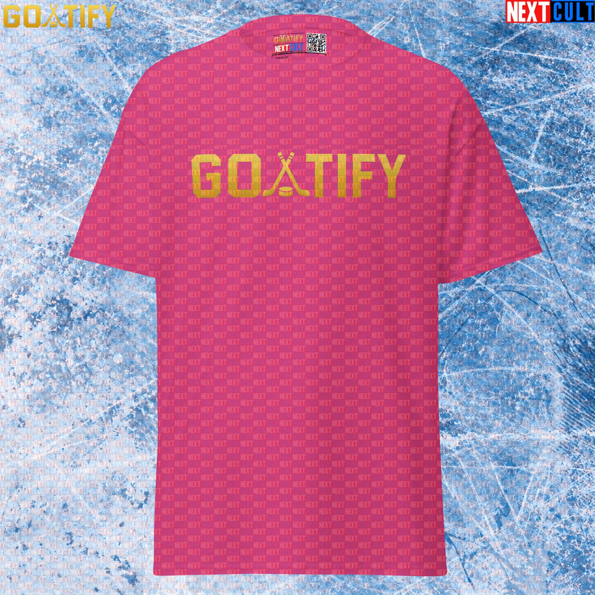 Hockey GOAT T-Shirt GOATIFY Gold Logo Graphic Tee for NHL Fans & Ice Hockey Gifts | T-shirts | ["Hockey", "NCB", "NHL"]