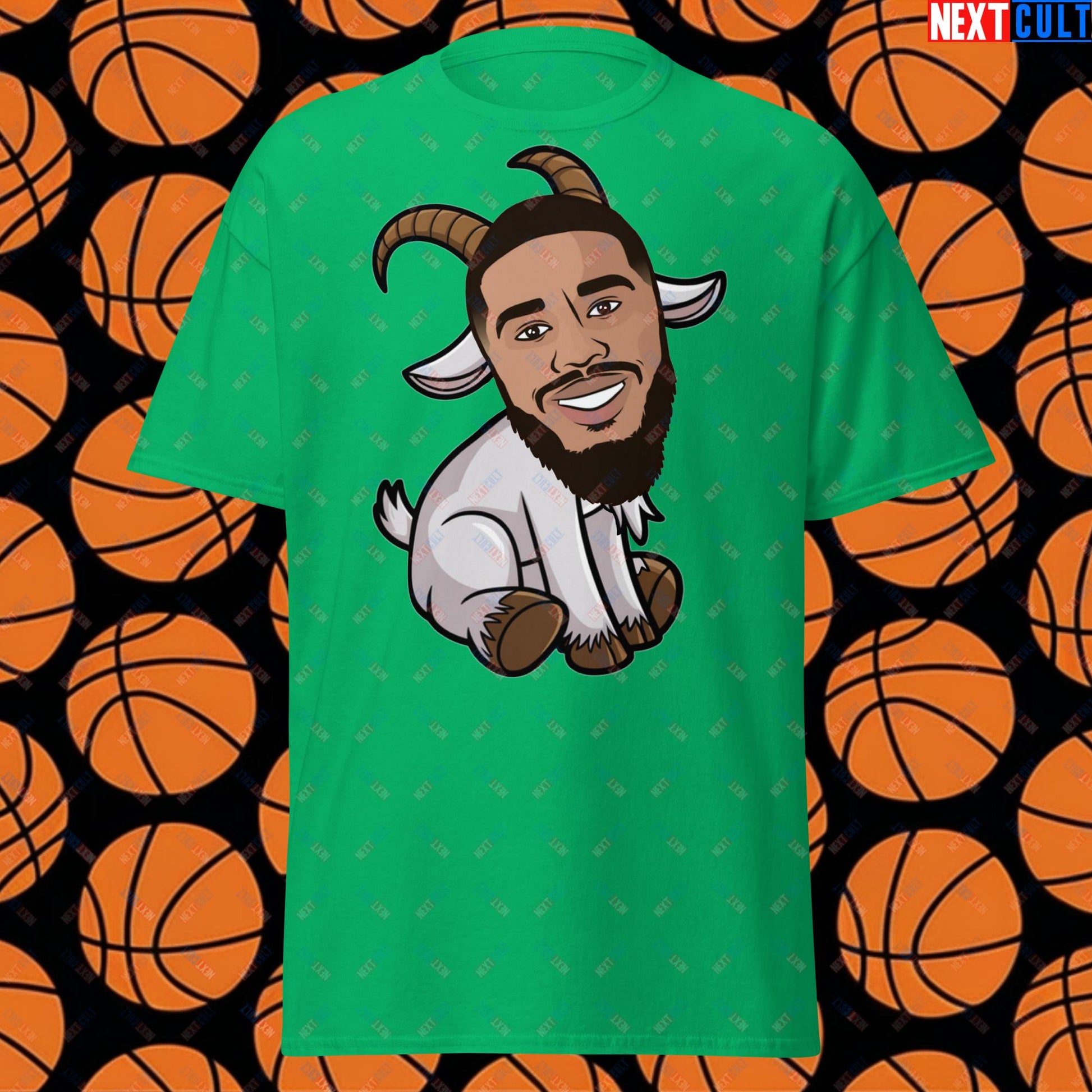 Jayson Tatum G.O.A.T. T-Shirt - Funny Basketball Meme Casual Top - Greatest of All Time Tee for Celtics Fans - Perfect Gift for Jayson Tatum Fans Unisex tee Irish Green T-shirts Basketball Boston Celtics G.O.A.T. Jayson Tatum NBA Next Cult Brand