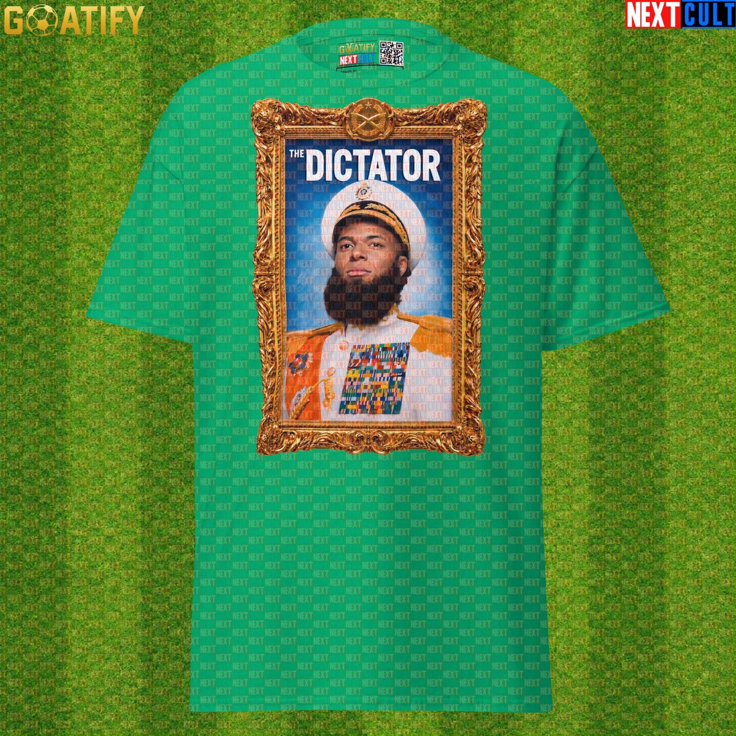 Kylian Mbappe T-Shirt – The Dictator Baroque Football Tee for France and Real Madrid Fans Irish Green Next Cult Brand