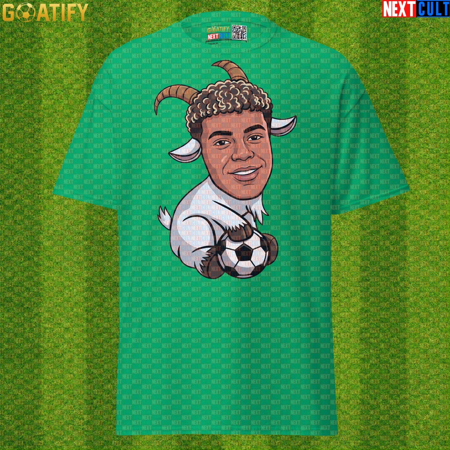 Lamine Yamal T-Shirt – Baby GOAT Soccer Graphic Tee for Spain Fans and Match Days Irish Green Next Cult Brand