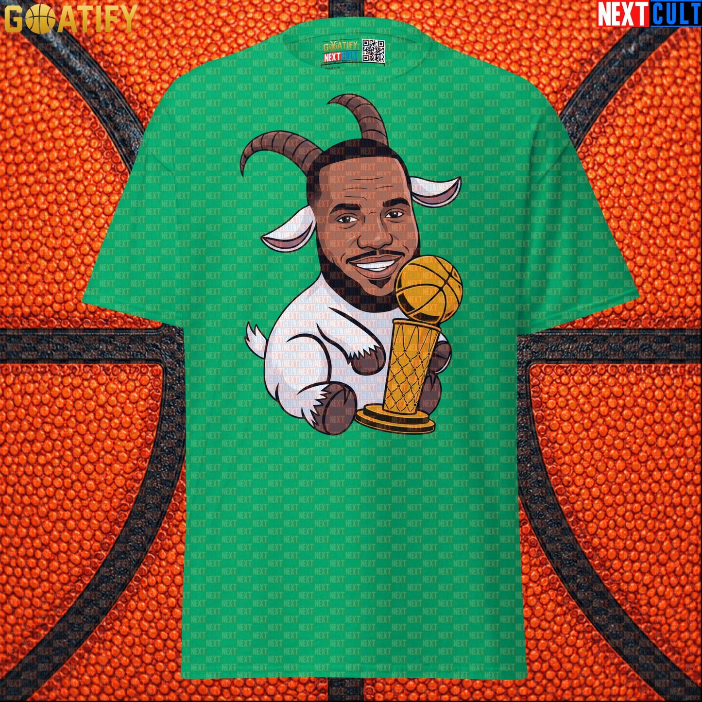 LeBron James T-Shirt – LeGOAT Champion Graphic Tee for NBA Fans and Basketball Gifts |  | ["Basketball", "Cleveland Cavaliers", "LeBron James", "Los Angeles Lakers", "Miami Heat", "NBA"]