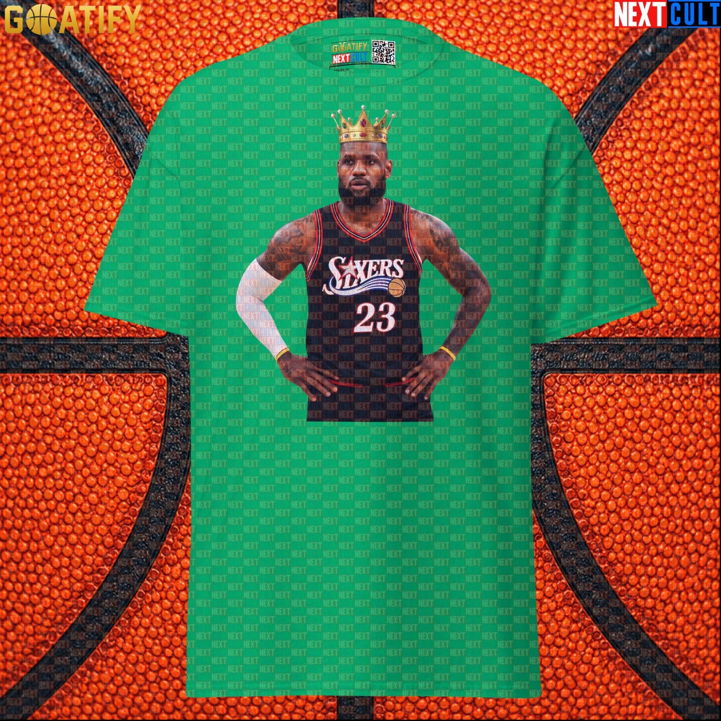LeBron James T-Shirt – King of Philly 76ers Basketball Graphic Tee for NBA Fans & Gifts |  | ["Basketball", "LeBron James", "NBA", "Philadelphia 76ers"]