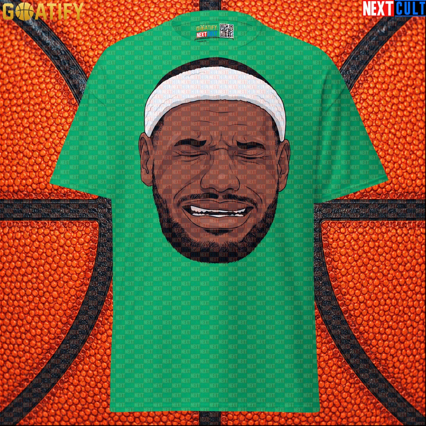 Crying LeBron Meme T-Shirt – Funny NBA Basketball Graphic Tee Gift for Sports Fans |  | ["Basketball", "LeBron James", "NBA"]