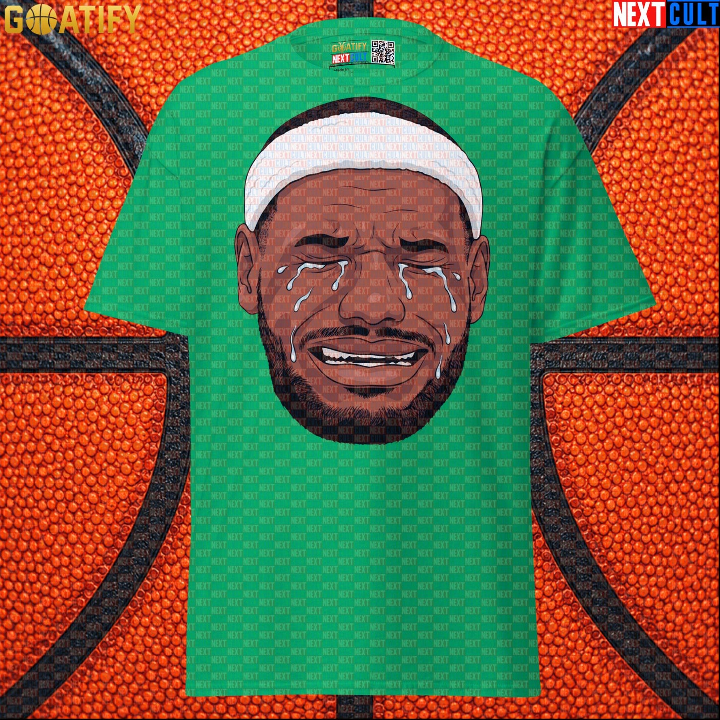 Crying LeBron Meme T-Shirt – Funny NBA Basketball Graphic Tee Game Day Gift for Fans |  | ["Basketball", "LeBron James", "NBA"]