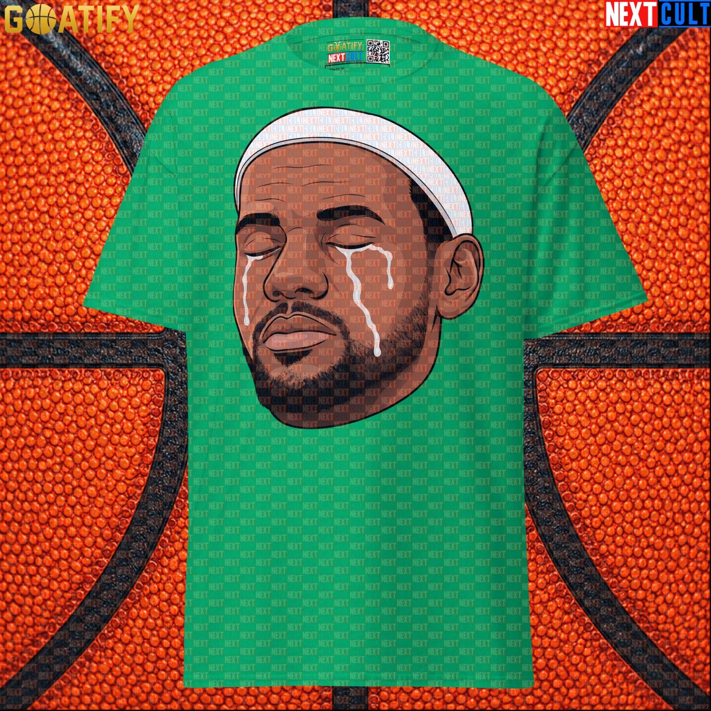 Crying LeBron Meme T-Shirt – Emotional NBA Basketball Graphic Tee Gift for Sports Fans |  | ["Basketball", "LeBron James", "NBA"]