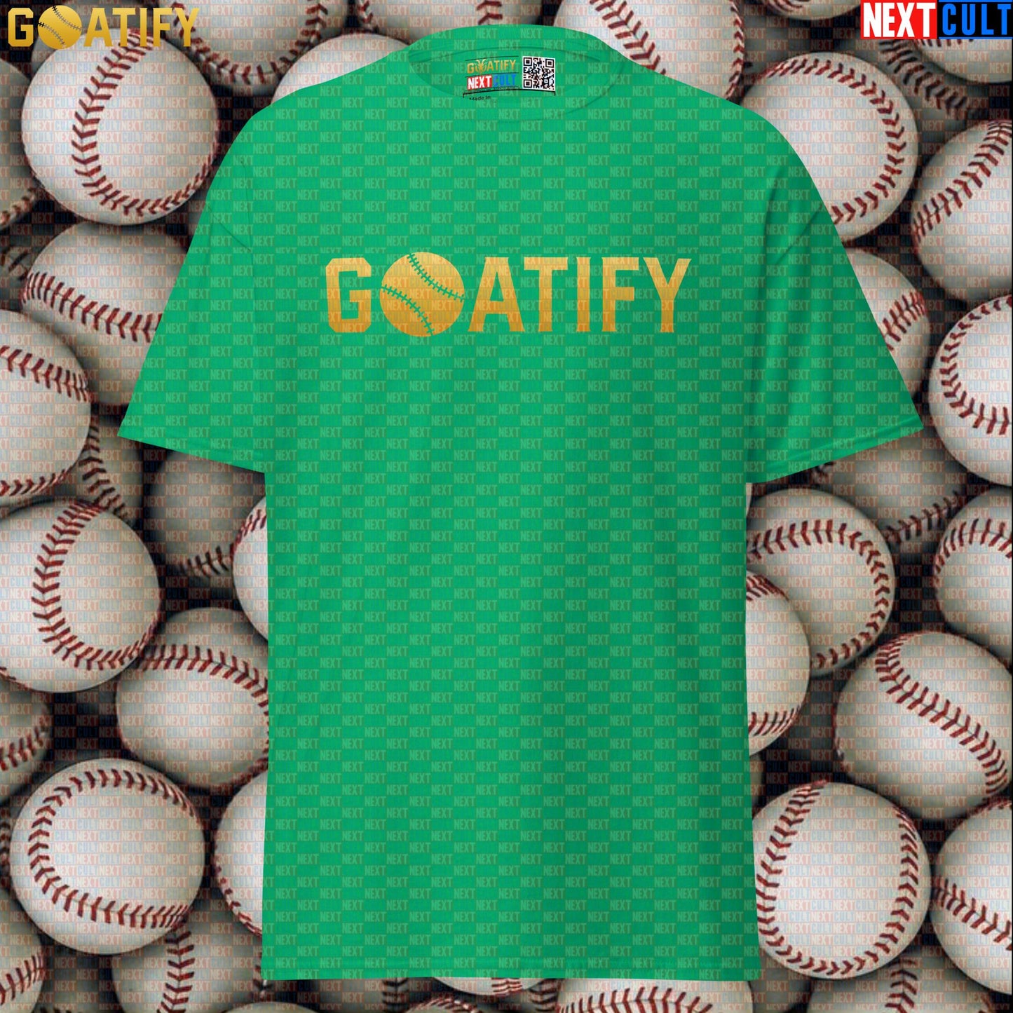 T-Shirt GOATIFY Baseball GOAT Graphic Tee for MLB Fans Greatest of All Time Sports Gift | T-shirts | ["Baseball", "MLB", "NCB"]