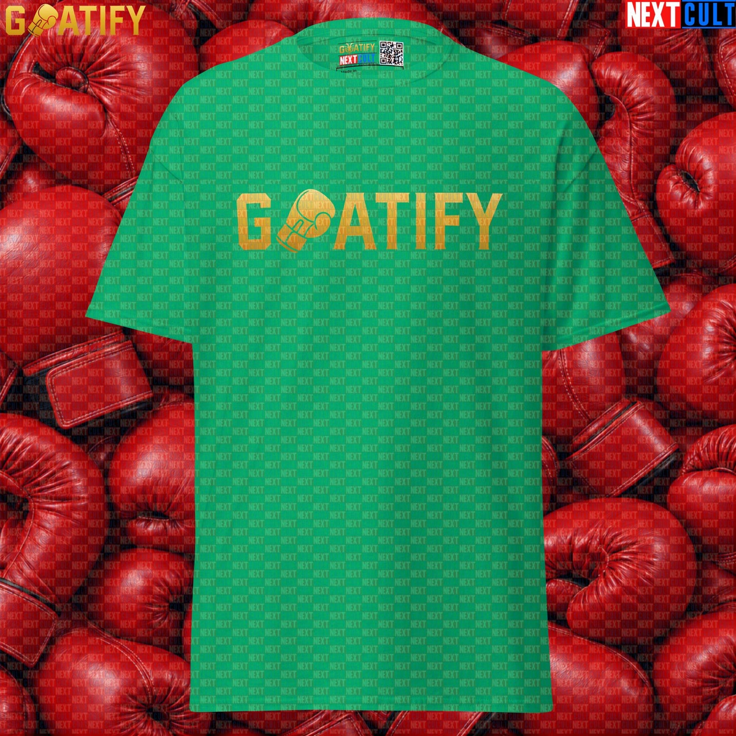 Boxing GOAT T-Shirt GOATIFY Gold Fight Graphic Tee for Boxing Fans & Martial Arts Gifts | T-shirts | ["Boxing", "Martial Arts", "NCB"]