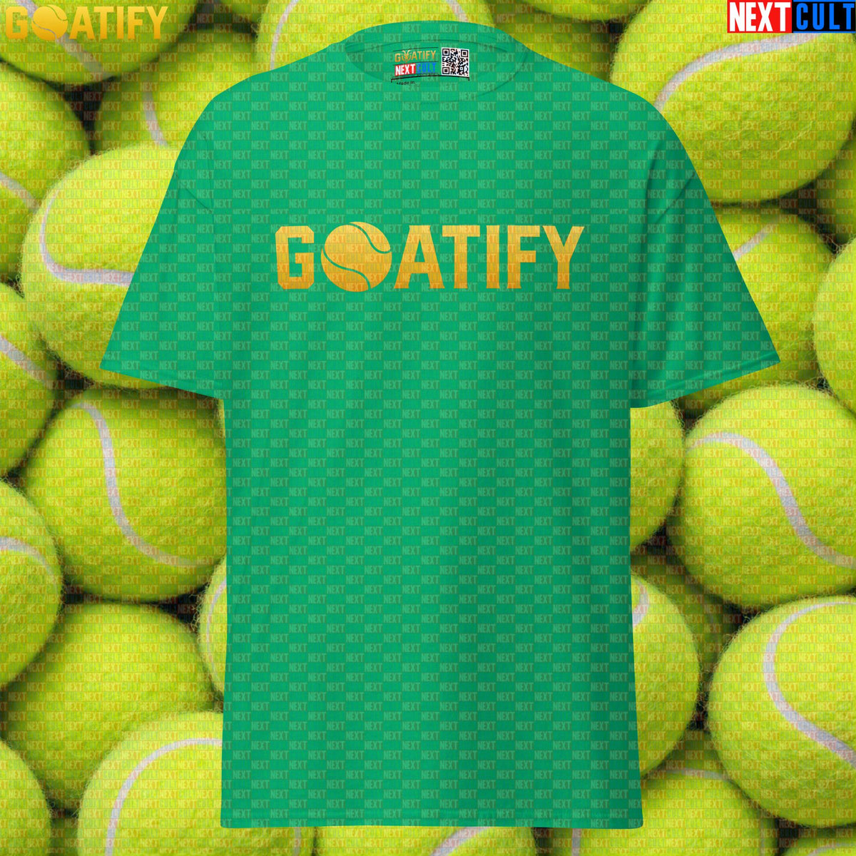 Tennis GOAT T-Shirt Golden Ball Graphic for Tennis & Padel Fans, Players & Gifts | GOATIFY | T-shirts | ["NCB", "Padel", "Tennis"]