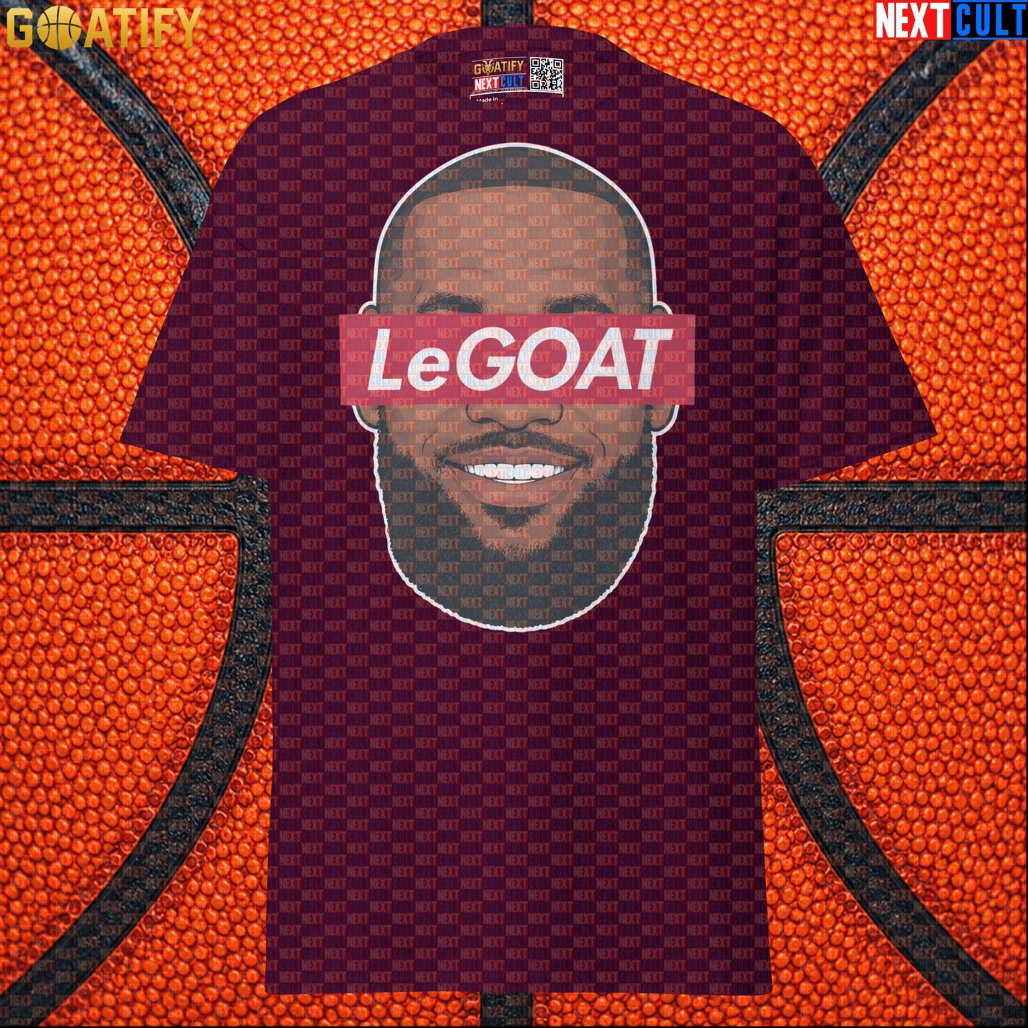 LeBron James T-Shirt – LeGOAT Streetwear Parody Graphic Tee for NBA Fans and Game Days |  | ["Basketball", "Cleveland Cavaliers", "LeBron James", "Los Angeles Lakers", "Miami Heat", "NBA"]