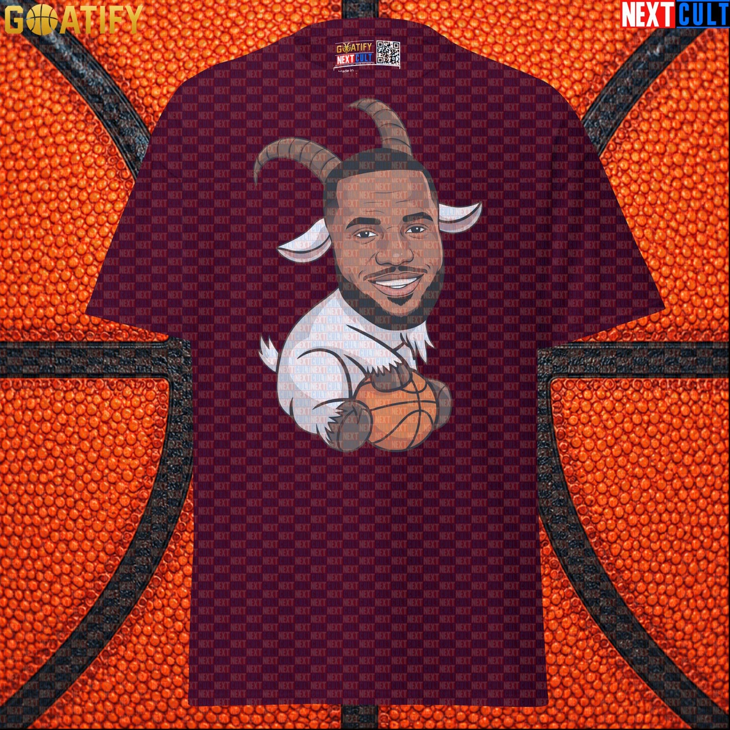 LeBron James T-Shirt – LeGOAT Cartoon Graphic Tee for NBA Fans and Basketball Gifts |  | ["Basketball", "Cleveland Cavaliers", "LeBron James", "Los Angeles Lakers", "Miami Heat", "NBA"]
