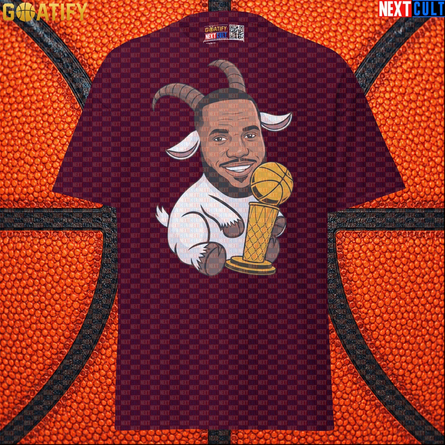 LeBron James T-Shirt – LeGOAT Champion Graphic Tee for NBA Fans and Basketball Gifts |  | ["Basketball", "Cleveland Cavaliers", "LeBron James", "Los Angeles Lakers", "Miami Heat", "NBA"]
