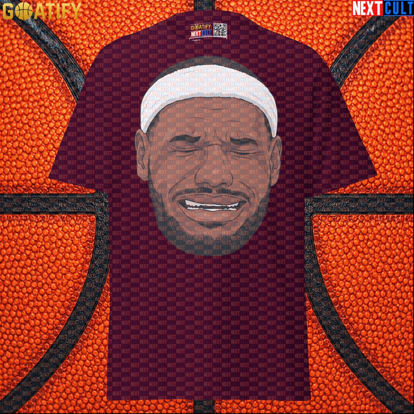 Crying LeBron Meme T-Shirt – Funny NBA Basketball Graphic Tee Gift for Sports Fans |  | ["Basketball", "LeBron James", "NBA"]