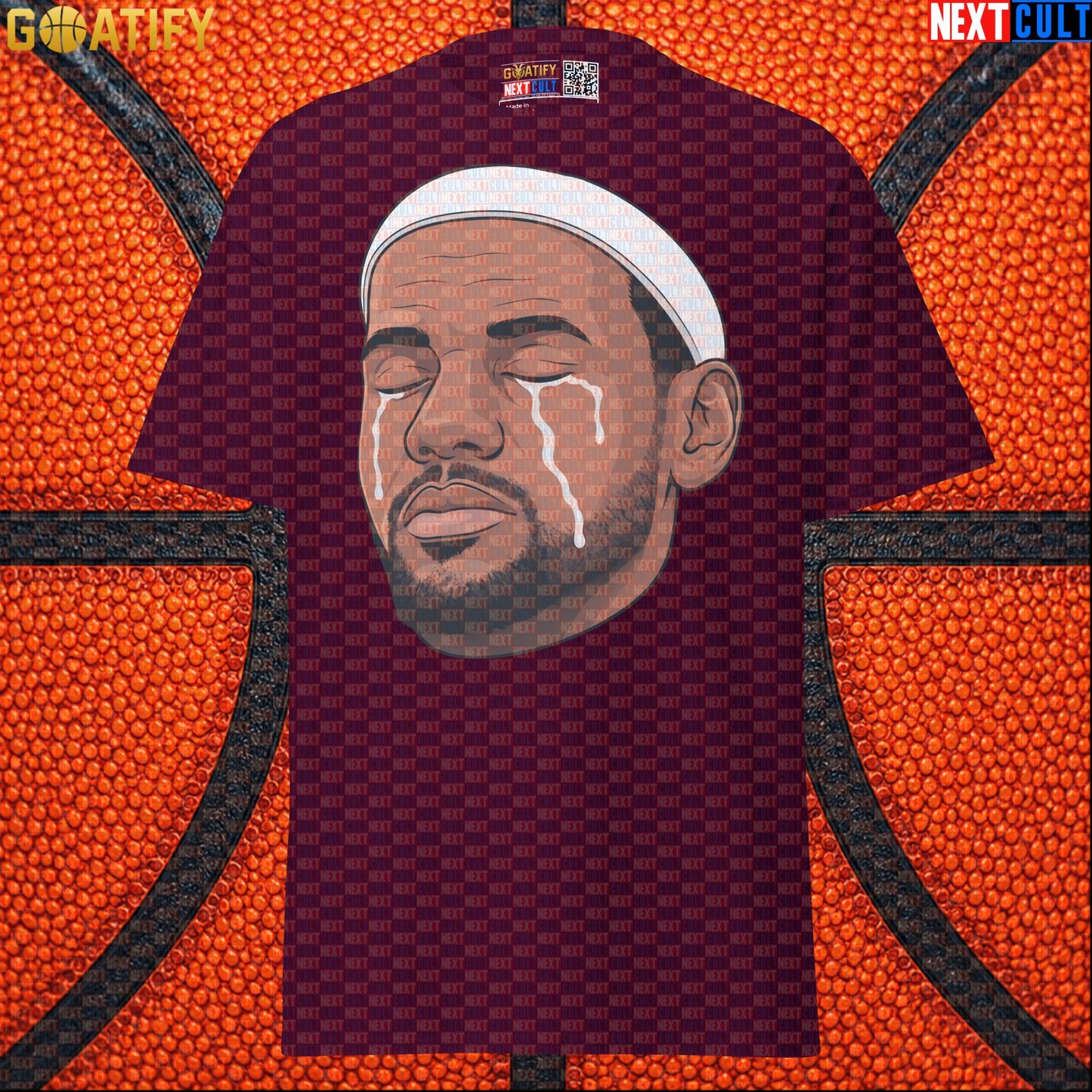 Crying LeBron Meme T-Shirt – Emotional NBA Basketball Graphic Tee Gift for Sports Fans |  | ["Basketball", "LeBron James", "NBA"]