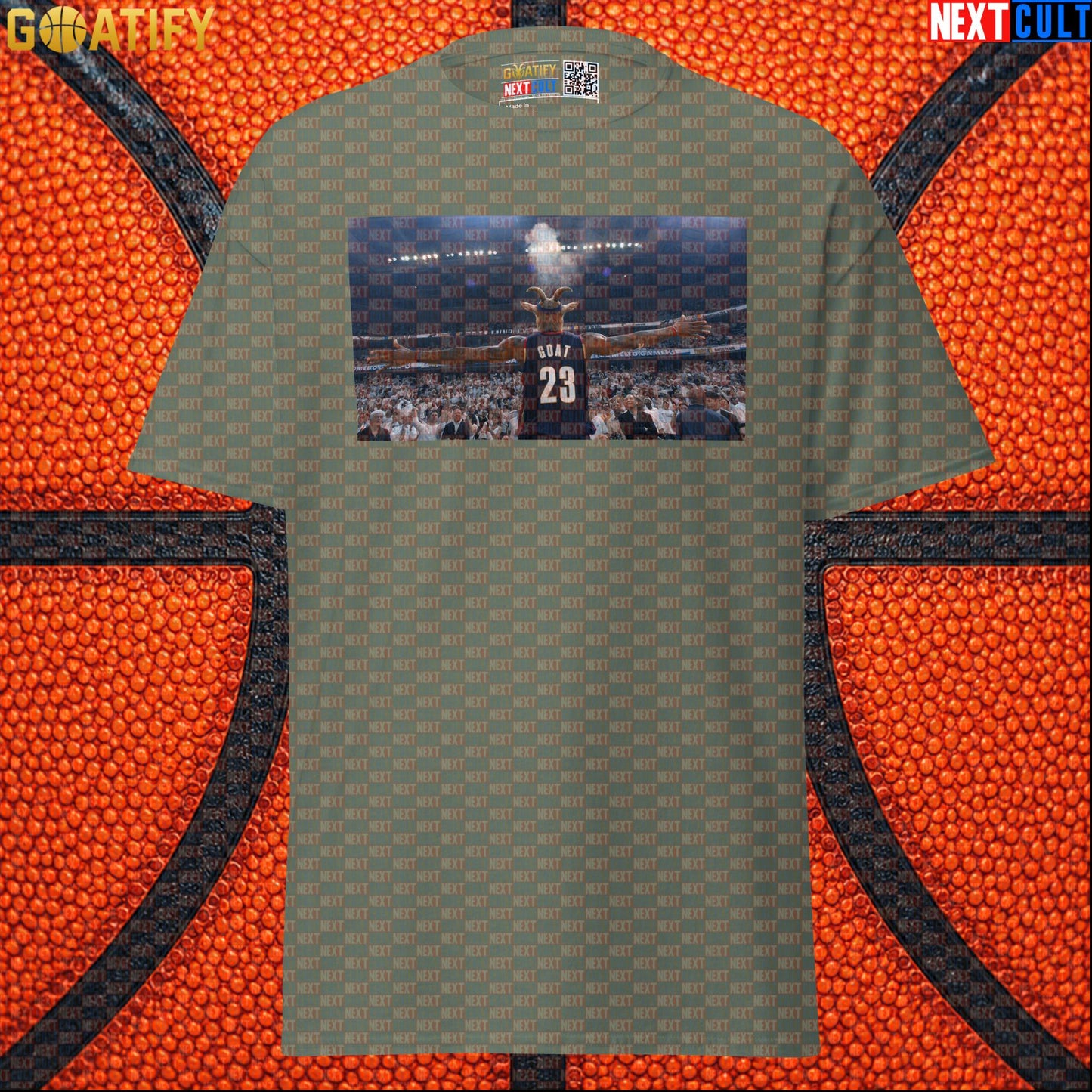 LeBron James T-Shirt – Iconic Chalk Toss GOAT Graphic Tee for Cleveland Basketball Fans |  | ["Basketball", "Cleveland Cavaliers", "LeBron James", "NBA"]