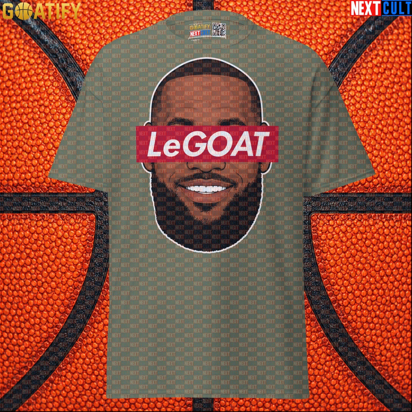 LeBron James T-Shirt – LeGOAT Streetwear Parody Graphic Tee for NBA Fans and Game Days |  | ["Basketball", "Cleveland Cavaliers", "LeBron James", "Los Angeles Lakers", "Miami Heat", "NBA"]