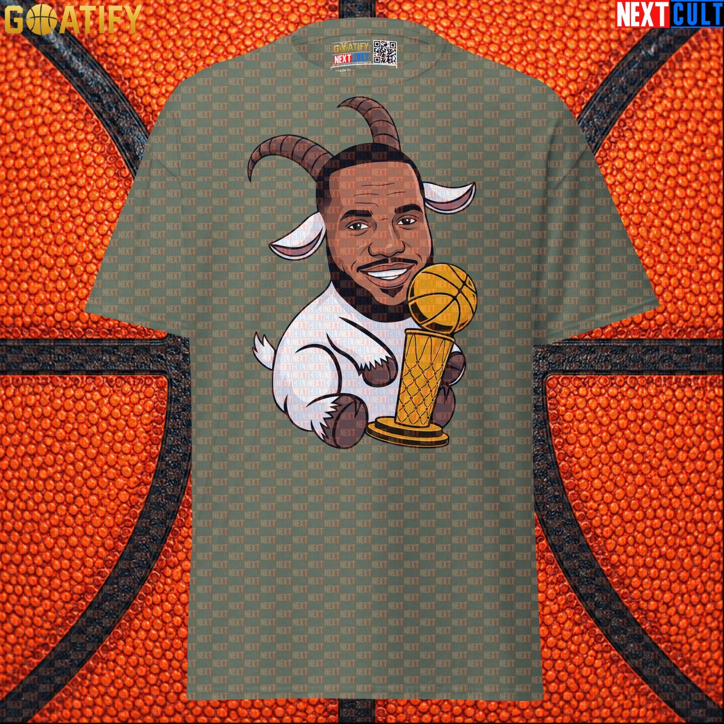 LeBron James T-Shirt – LeGOAT Champion Graphic Tee for NBA Fans and Basketball Gifts |  | ["Basketball", "Cleveland Cavaliers", "LeBron James", "Los Angeles Lakers", "Miami Heat", "NBA"]