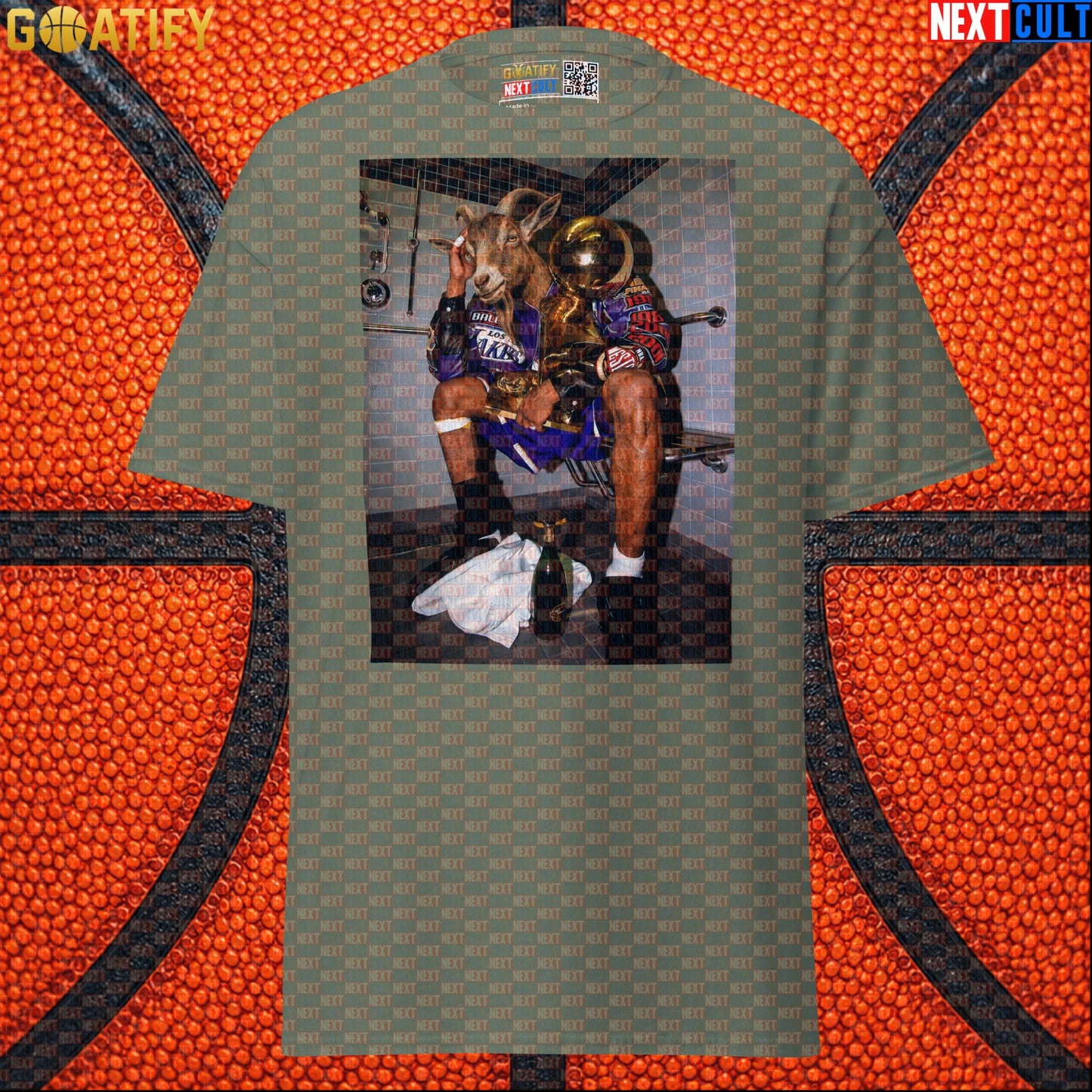 Kobe Bryant T-Shirt – Kobe GOAT Locker Room Graphic Tee for Lakers Fans and NBA Game Days |  | ["Basketball", "Kobe Bryant", "Los Angeles Lakers", "NBA"]