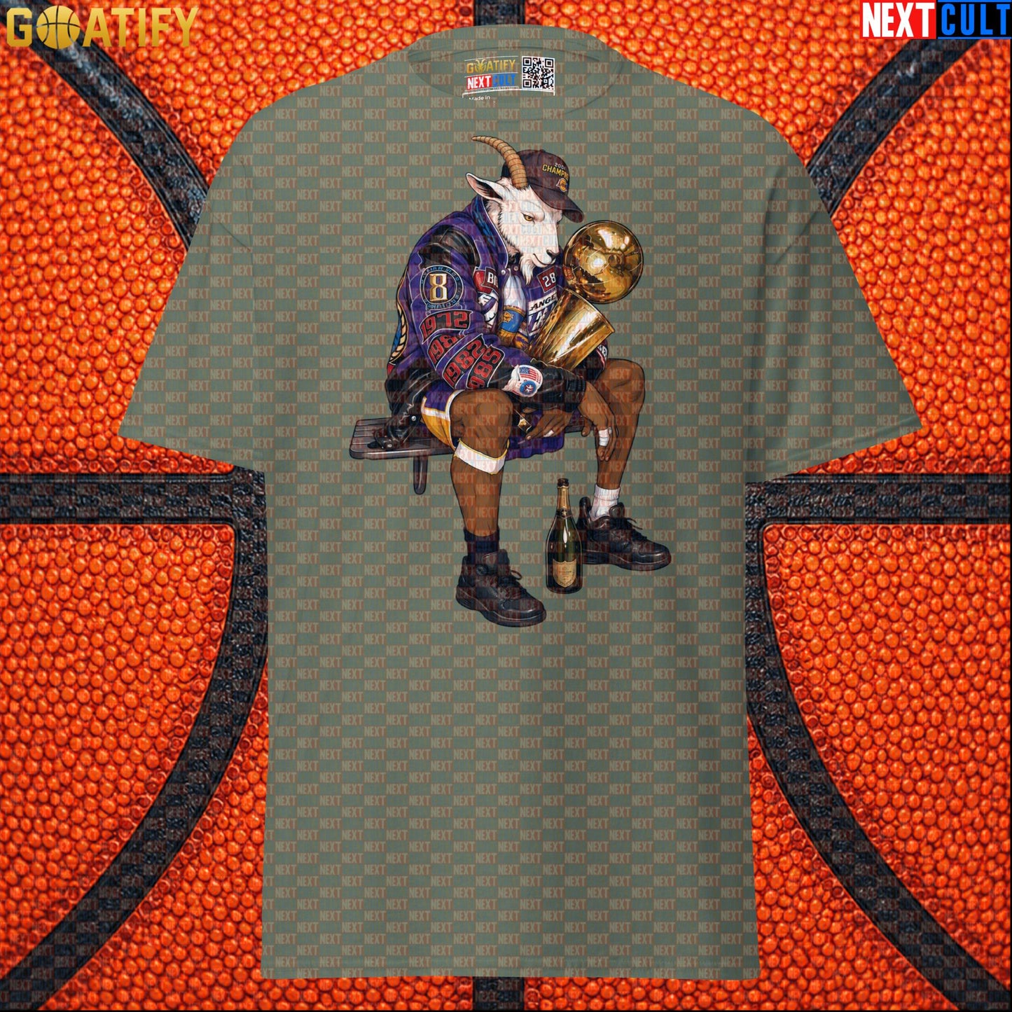 Kobe Bryant T-Shirt – Kobe GOAT Trophy Graphic Tee for Lakers Fans and NBA Collectors |  | ["Basketball", "Kobe Bryant", "Los Angeles Lakers", "NBA"]