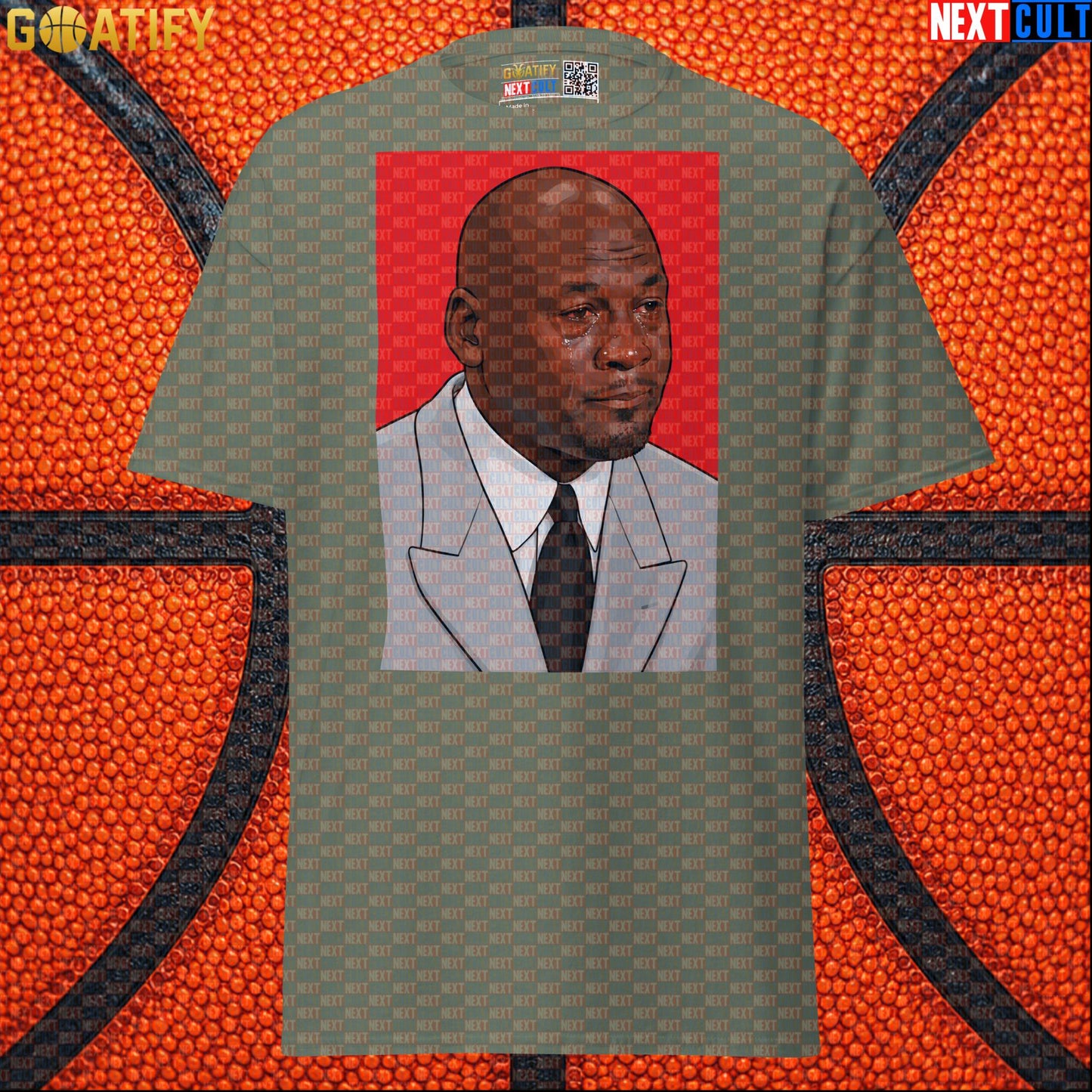 Michael Jordan T-Shirt Crying Jordan Meme Graphic Tee Gift for Chicago Bulls NBA Fans |  | ["Basketball", "Chicago Bulls", "Michael Jordan", "NBA"]