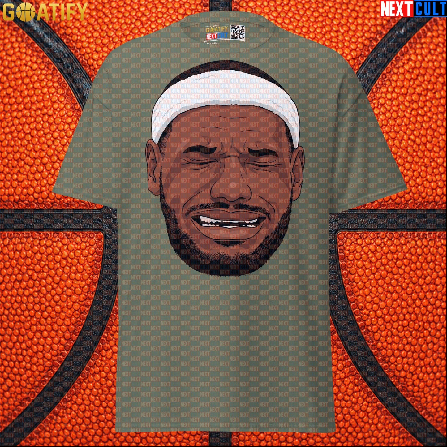 Crying LeBron Meme T-Shirt – Funny NBA Basketball Graphic Tee Gift for Sports Fans |  | ["Basketball", "LeBron James", "NBA"]