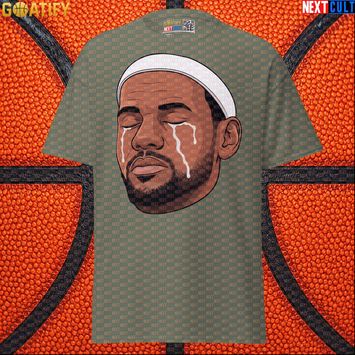 Crying LeBron Meme T-Shirt – Emotional NBA Basketball Graphic Tee Gift for Sports Fans |  | ["Basketball", "LeBron James", "NBA"]