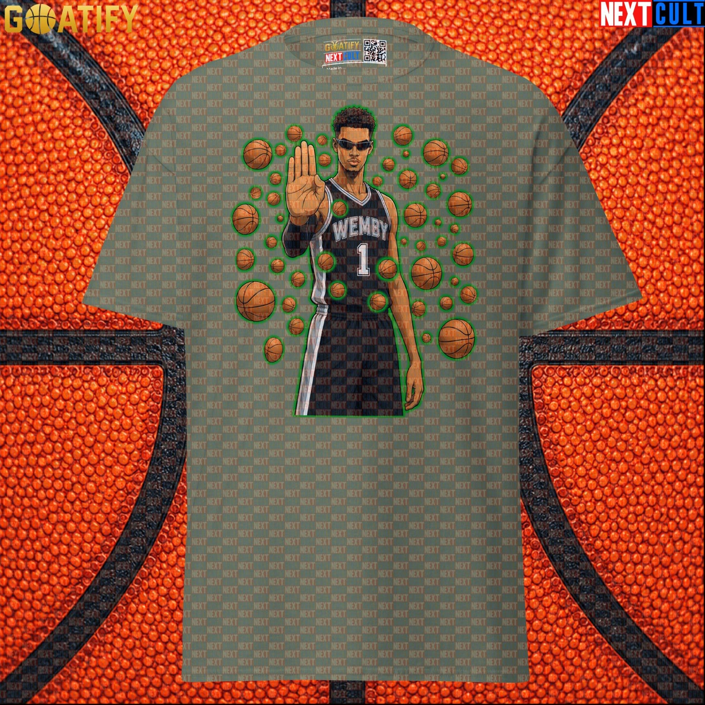 Victor Wembanyama T-Shirt – Wemby Matrix Stopper Graphic Tee Gift for Spurs Basketball Fans |  | ["Basketball", "France", "NBA", "San Antonio Spurs", "Victor Wembanyama"]