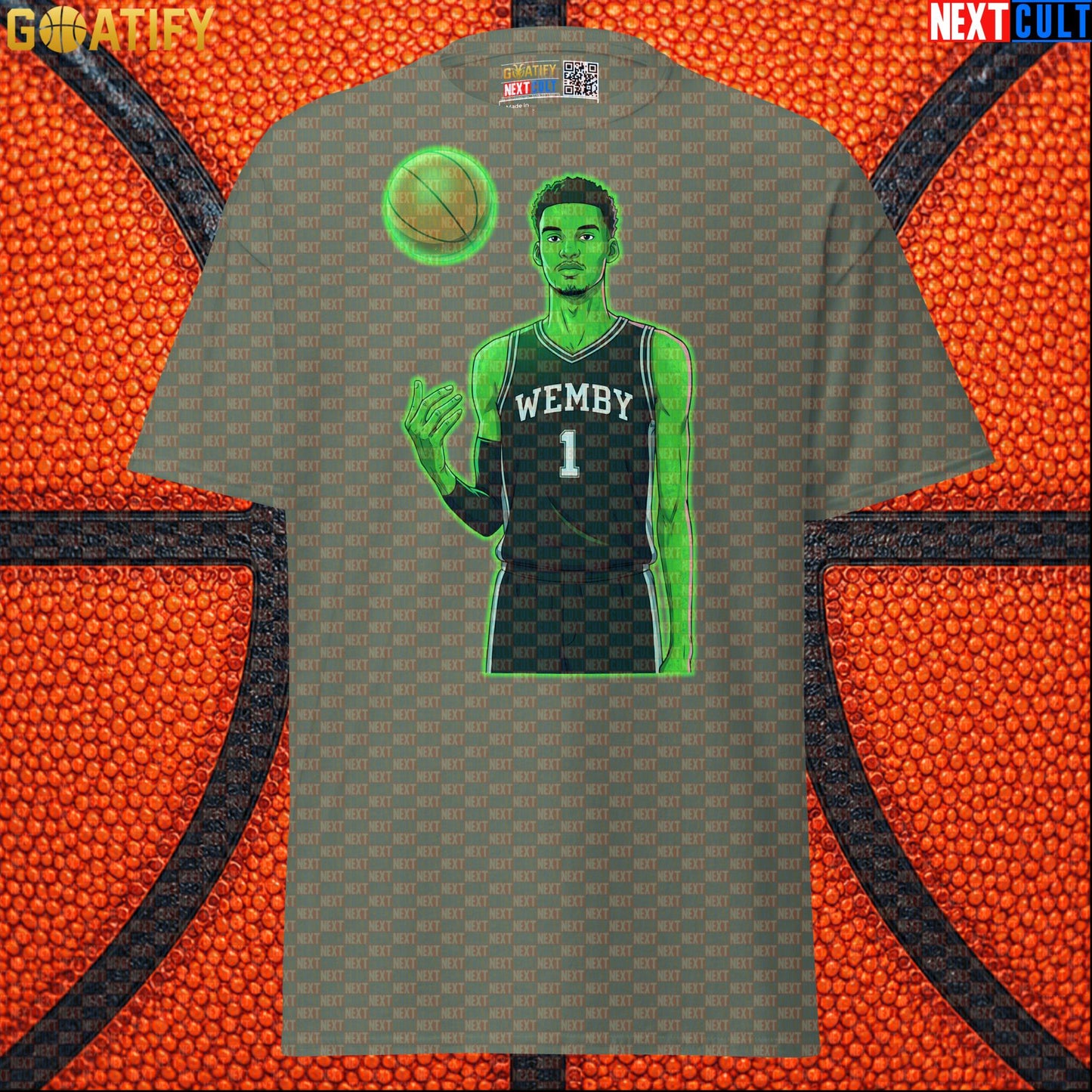 Basketball T-Shirt Alien Wemby Sci-Fi Graphic for Spurs Fans, Watch Parties and NBA Gifts |  | ["Basketball", "France", "NBA", "San Antonio Spurs", "Victor Wembanyama", "Wemby"]