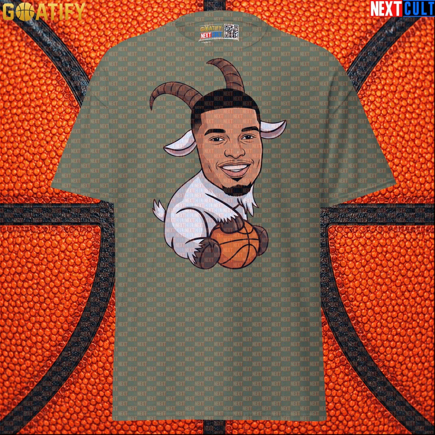 Basketball T-Shirt Victor Wembanyama GOAT Cartoon for Spurs Fans, NBA Game Day Sports Tee |  | ["Basketball", "France", "NBA", "San Antonio Spurs", "Victor Wembanyama", "Wemby"]