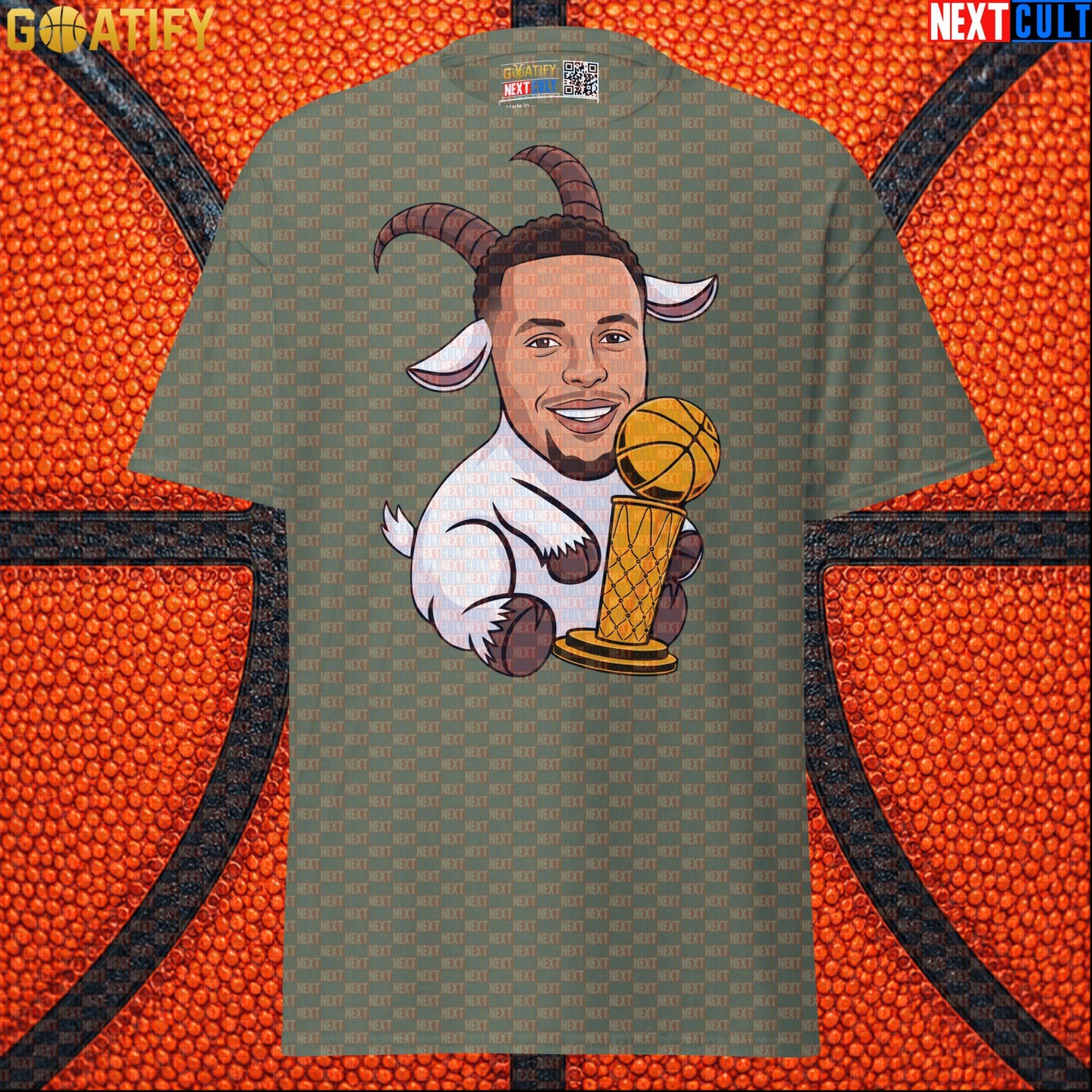 Basketball T-Shirt Stephen Curry GOAT Champion Graphic Tee for Warriors Fans & NBA Gifts |  | ["Basketball", "Golden State Warriors", "NBA", "Stephen Curry"]