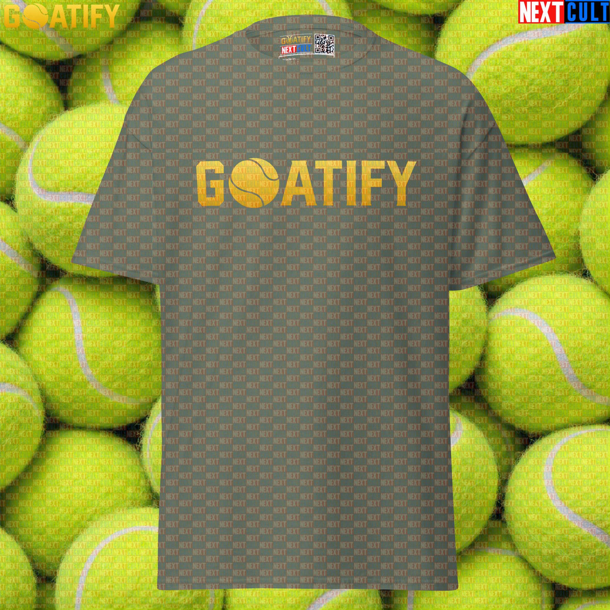 Tennis GOAT T-Shirt Golden Ball Graphic for Tennis & Padel Fans, Players & Gifts | GOATIFY | T-shirts | ["NCB", "Padel", "Tennis"]