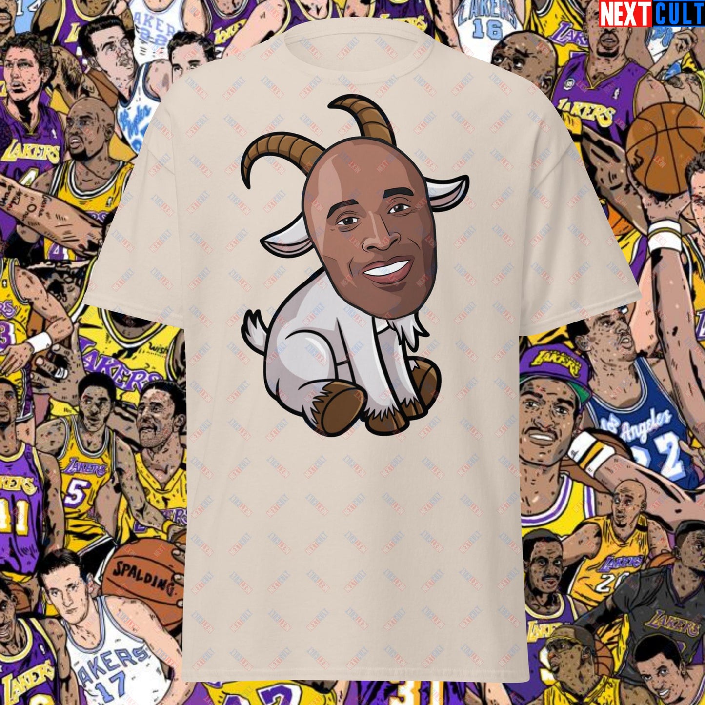 Kobe Bryant G.O.A.T. T-Shirt - Settle the Debate Casual Top - Greatest of All Time NBA Meme Tee for Basketball Fans - Perfect Gift for Kobe Fans Unisex tee Natural T-shirts Basketball G.O.A.T. Kobe Bryant Los Angeles Lakers NBA Next Cult Brand