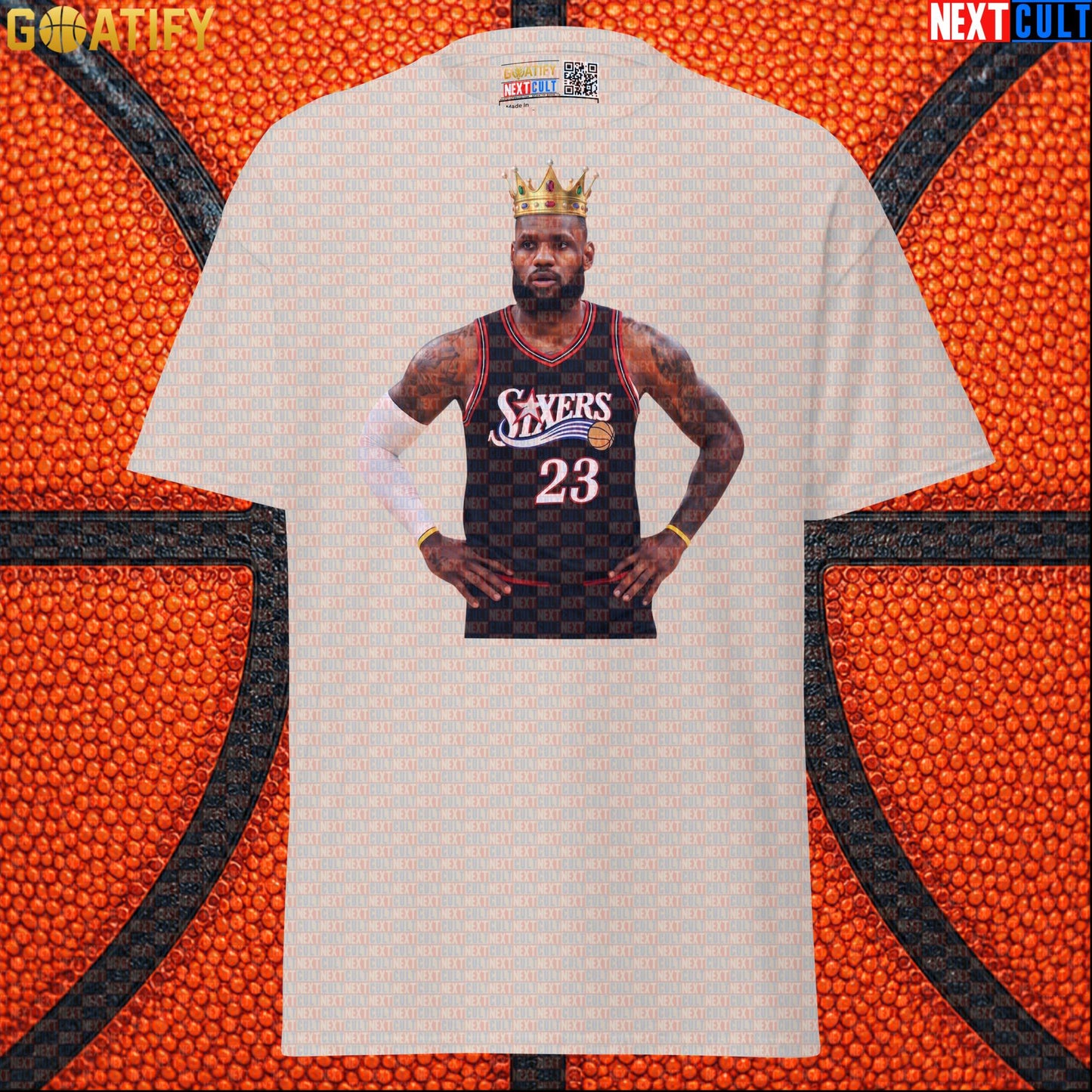LeBron James T-Shirt – King of Philly 76ers Basketball Graphic Tee for NBA Fans & Gifts |  | ["Basketball", "LeBron James", "NBA", "Philadelphia 76ers"]