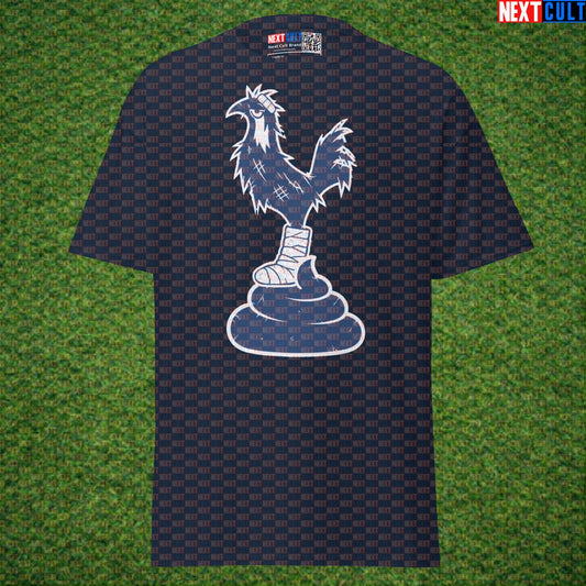 Championshit Tottenham Hotspur Parody T-Shirt, Funny Spursy Football Graphic Tee for North London Banter Navy T-shirts Next Cult Brand