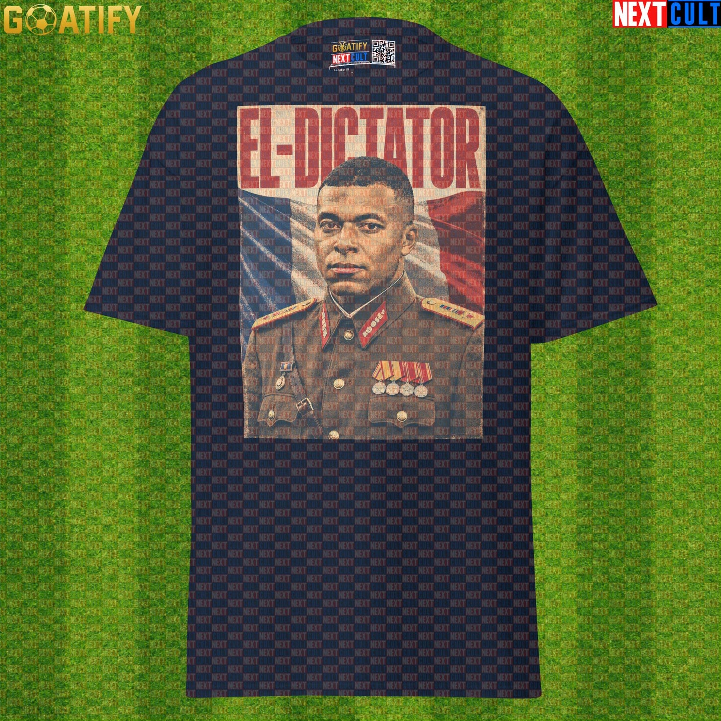 Kylian Mbappe T-Shirt – El Dictator Vintage Football Poster Graphic Tee for France Fans |  | ["Football", "France", "Kylian Mbappe", "PSG", "Real Madrid", "Soccer"]