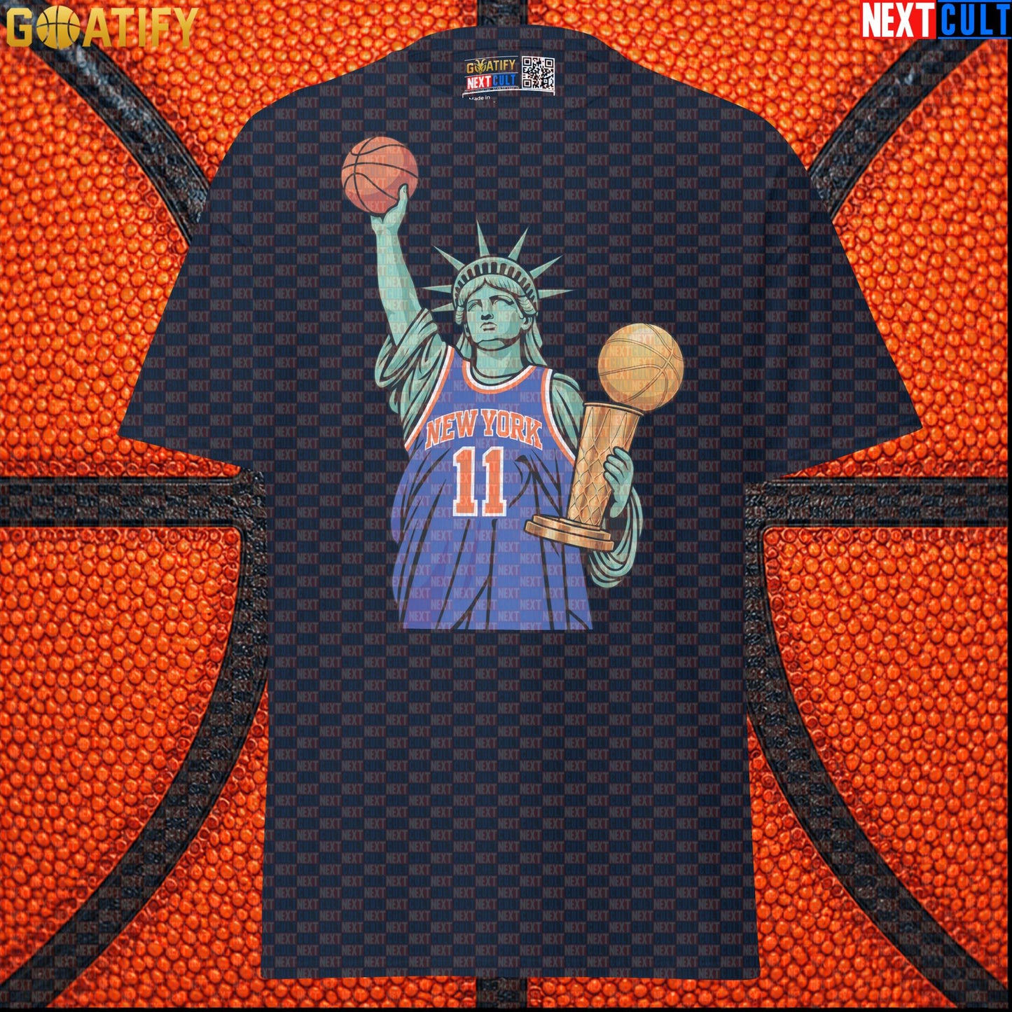 New York Knicks T-Shirt – 2026 NBA Champions Liberty Graphic Tee for Basketball Fans Navy Next Cult Brand