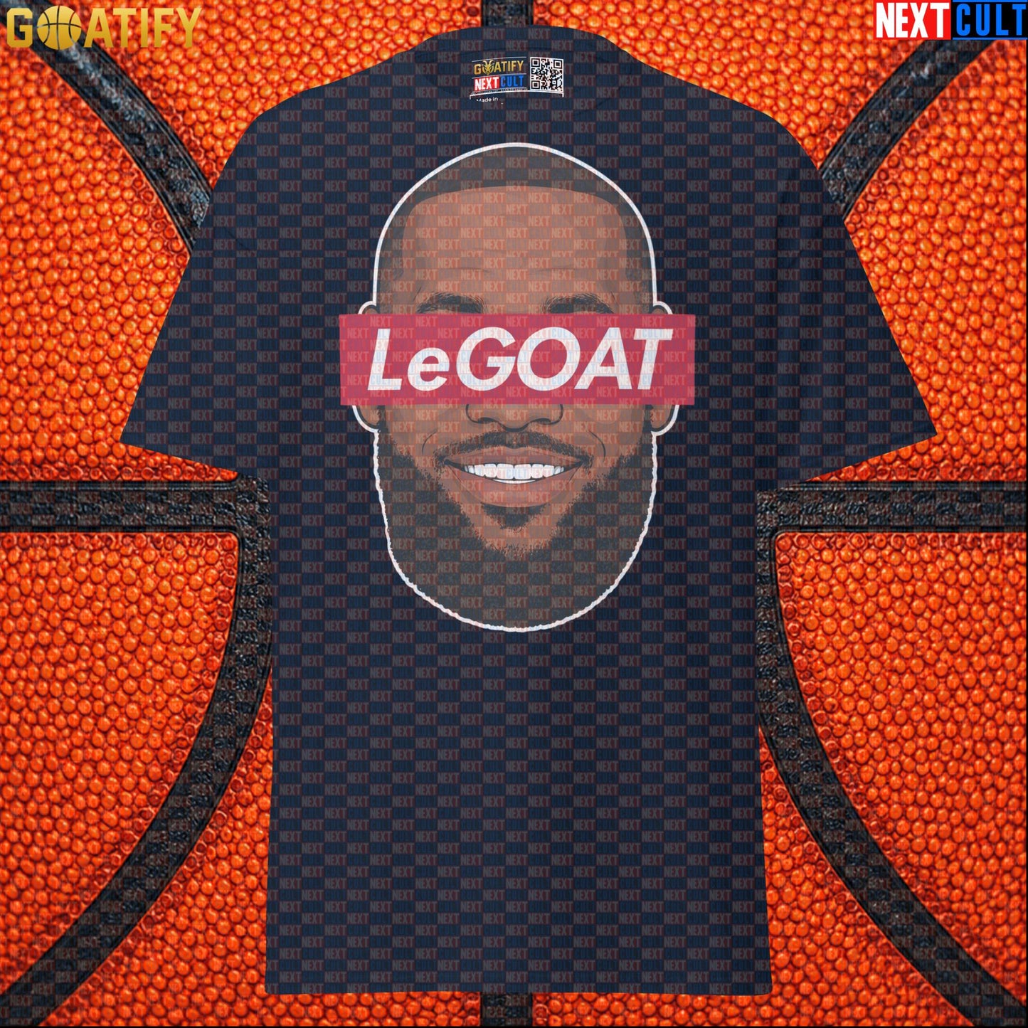 LeBron James T-Shirt – LeGOAT Streetwear Parody Graphic Tee for NBA Fans and Game Days |  | ["Basketball", "Cleveland Cavaliers", "LeBron James", "Los Angeles Lakers", "Miami Heat", "NBA"]
