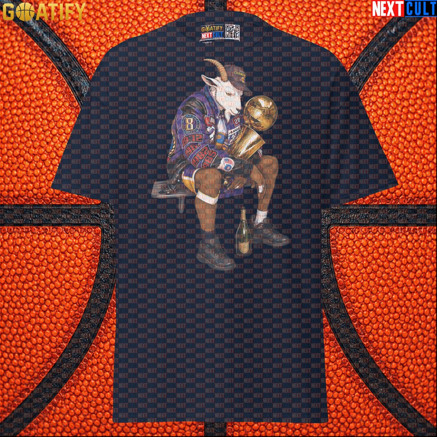 Kobe Bryant T-Shirt – Kobe GOAT Trophy Graphic Tee for Lakers Fans and NBA Collectors |  | ["Basketball", "Kobe Bryant", "Los Angeles Lakers", "NBA"]
