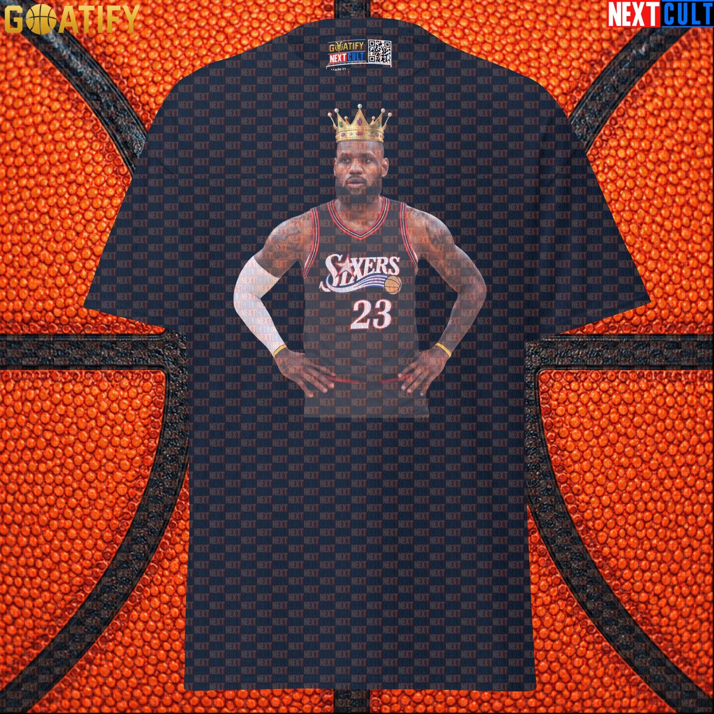 LeBron James T-Shirt – King of Philly 76ers Basketball Graphic Tee for NBA Fans & Gifts |  | ["Basketball", "LeBron James", "NBA", "Philadelphia 76ers"]