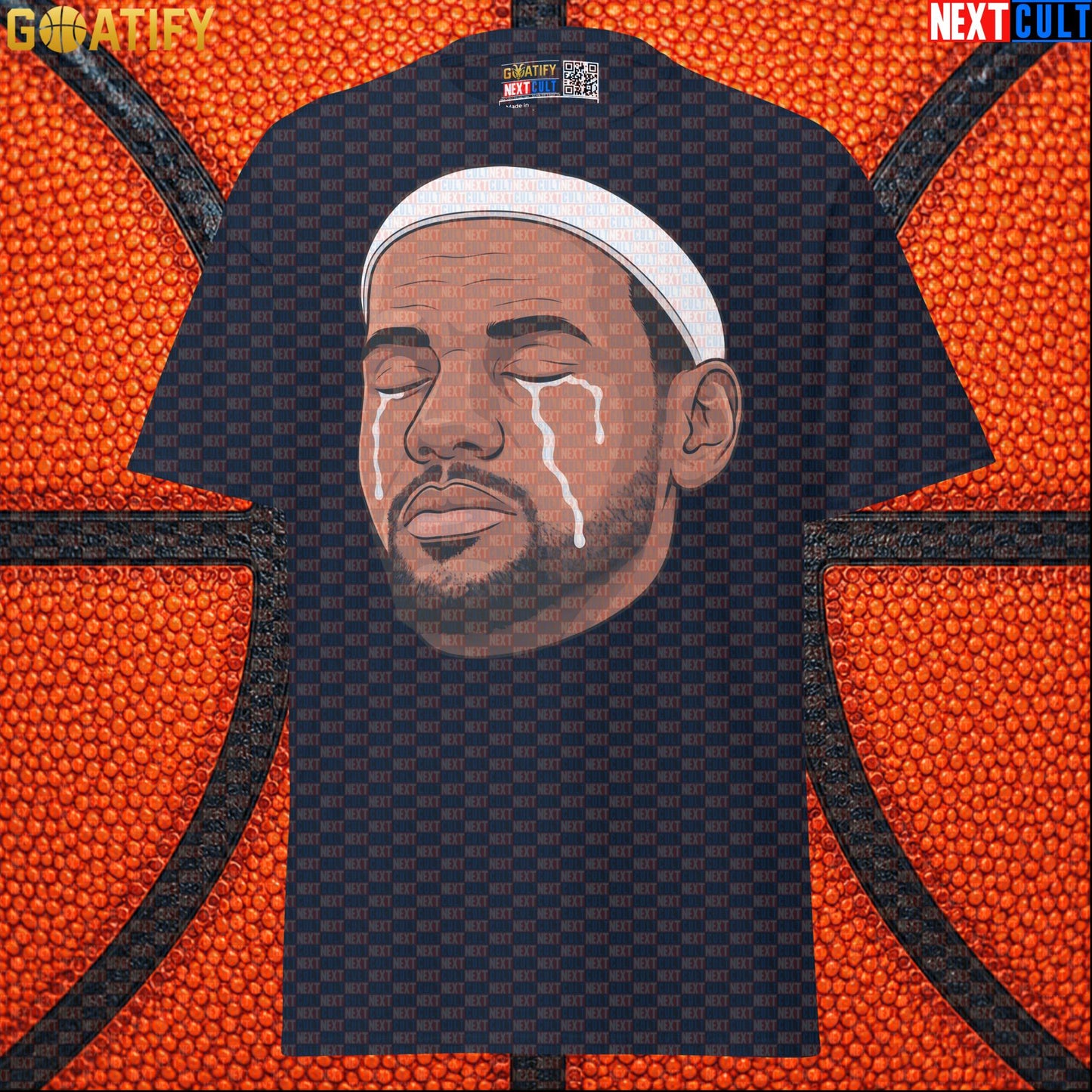 Crying LeBron Meme T-Shirt – Emotional NBA Basketball Graphic Tee Gift for Sports Fans |  | ["Basketball", "LeBron James", "NBA"]