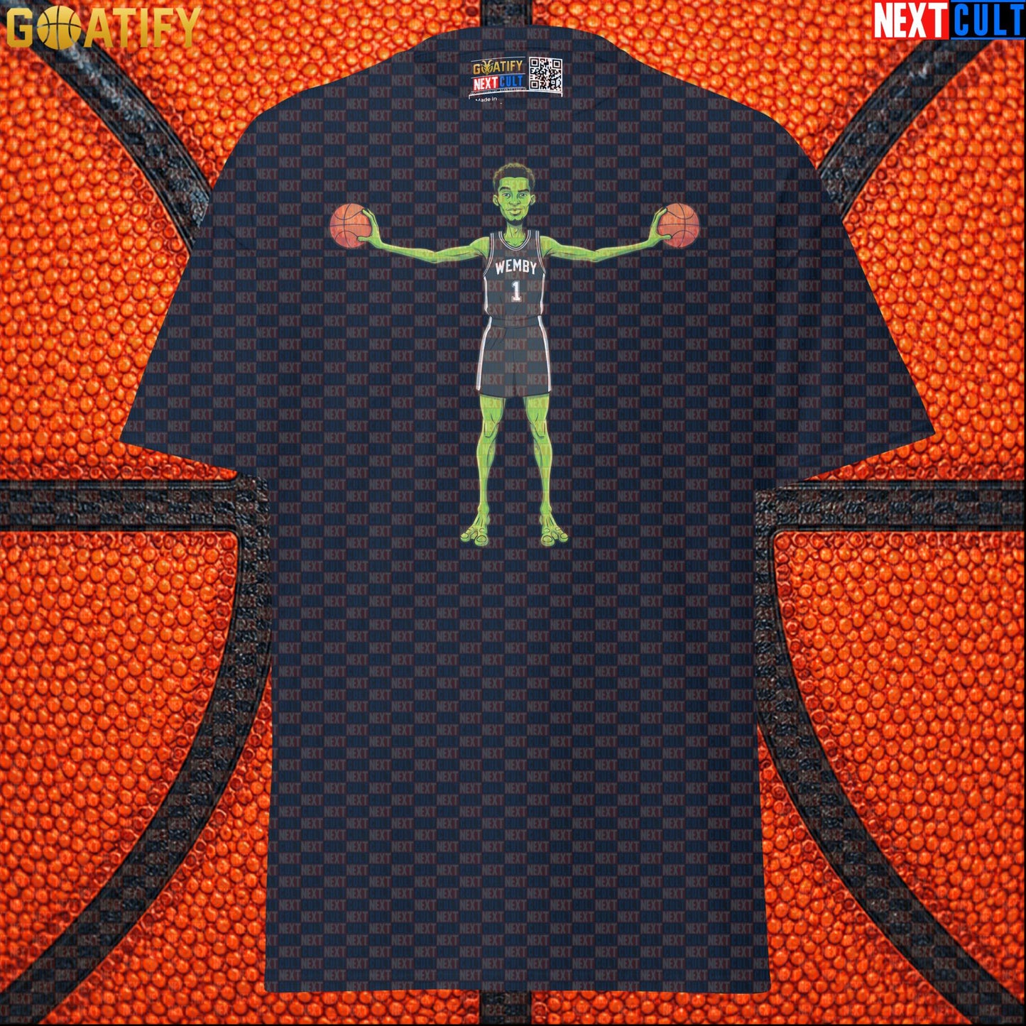 Basketball T-Shirt Alien Wemby Sci-Fi Graphic for Spurs Fans, Game Day and NBA Gifts |  | ["Basketball", "France", "NBA", "San Antonio Spurs", "Victor Wembanyama", "Wemby"]