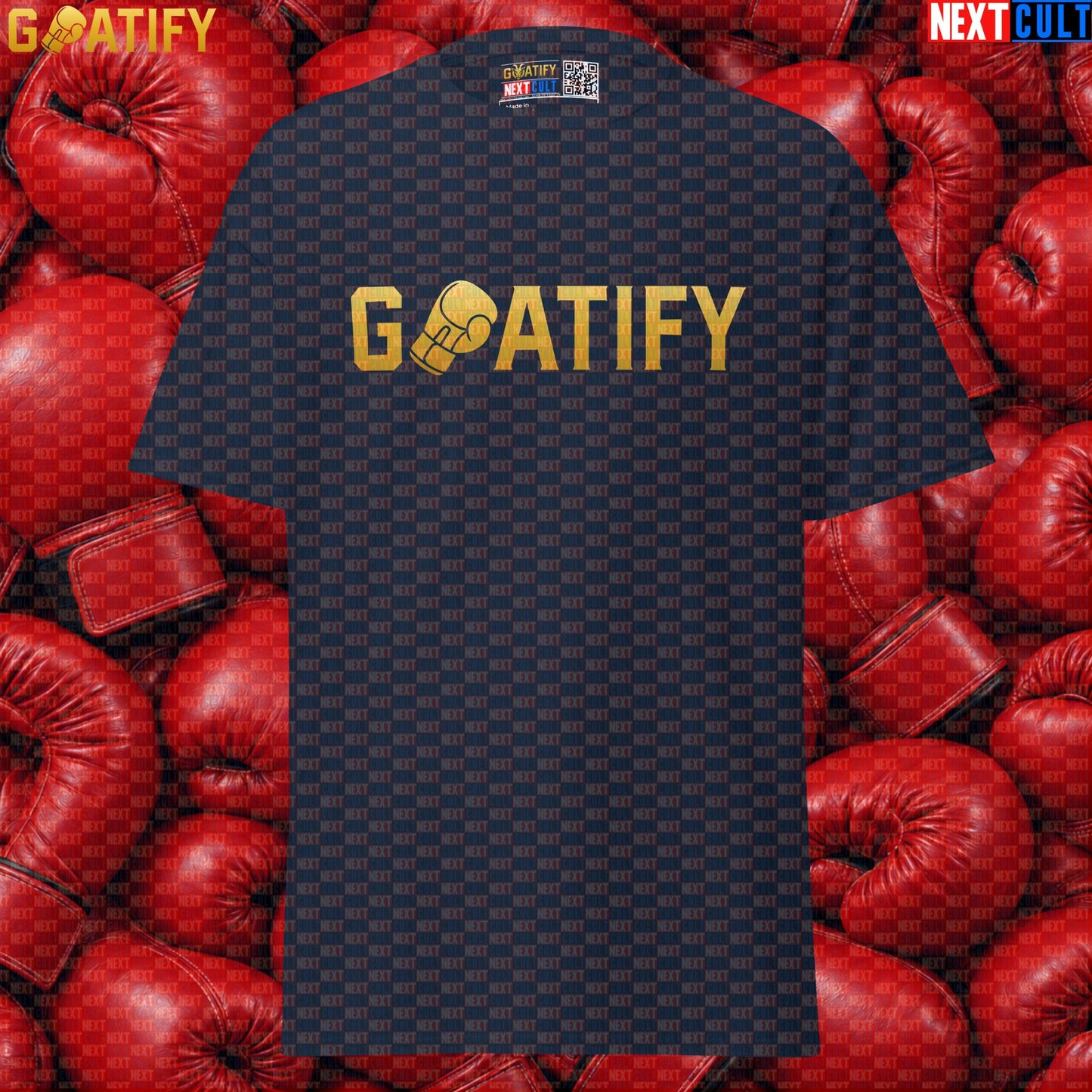 Boxing GOAT T-Shirt GOATIFY Gold Fight Graphic Tee for Boxing Fans & Martial Arts Gifts | T-shirts | ["Boxing", "Martial Arts", "NCB"]