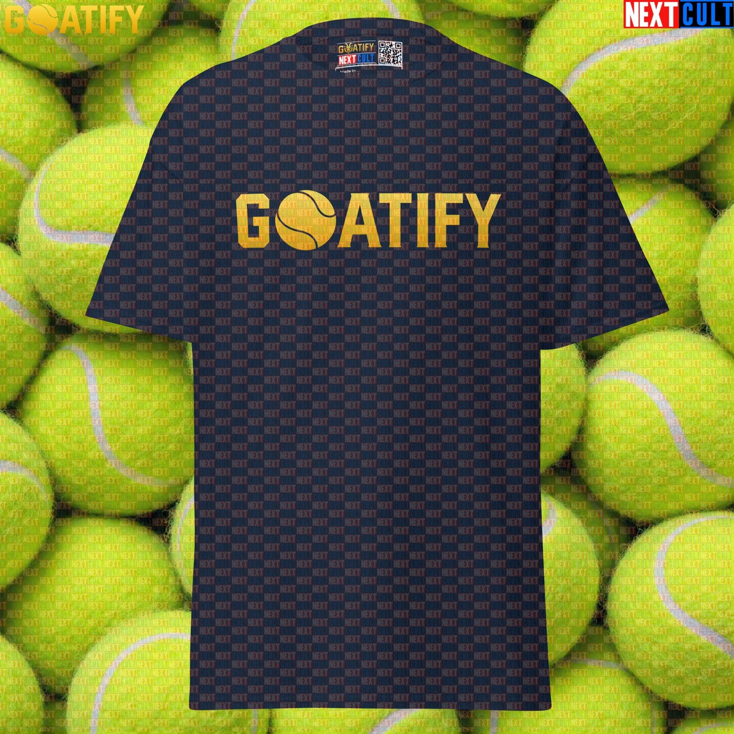 Tennis GOAT T-Shirt Golden Ball Graphic for Tennis & Padel Fans, Players & Gifts | GOATIFY | T-shirts | ["NCB", "Padel", "Tennis"]