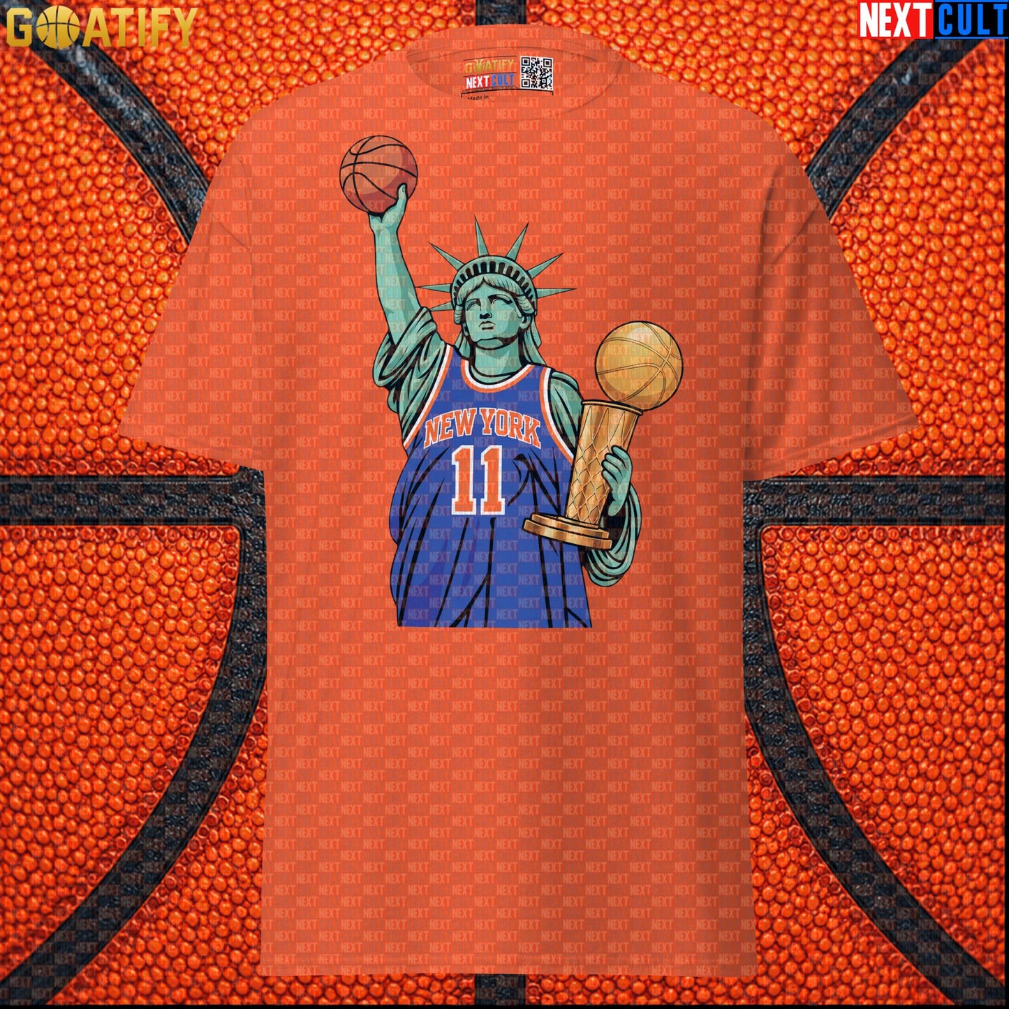 New York Knicks T-Shirt – 2026 NBA Champions Liberty Graphic Tee for Basketball Fans Orange Next Cult Brand