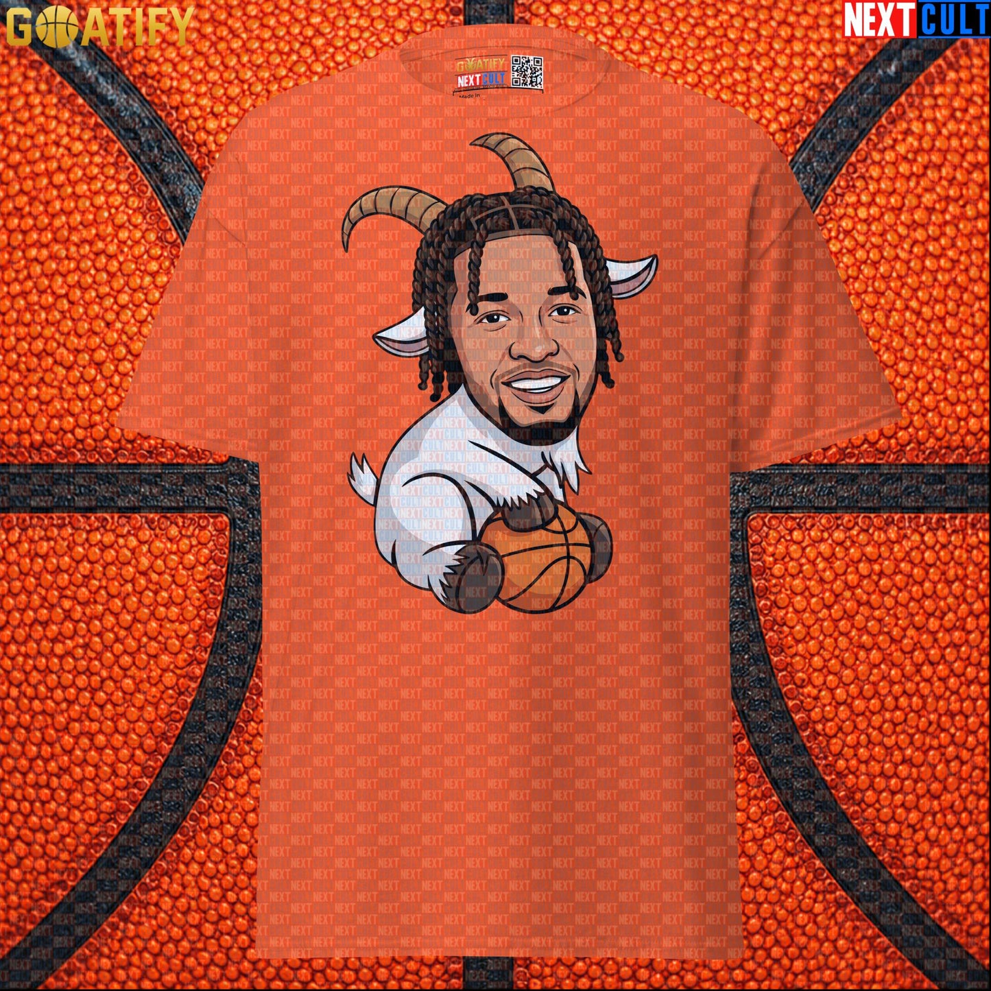 Jalen Brunson T-Shirt – NBA Champion GOAT Graphic Tee Gift for New York Knicks Fans Orange Next Cult Brand