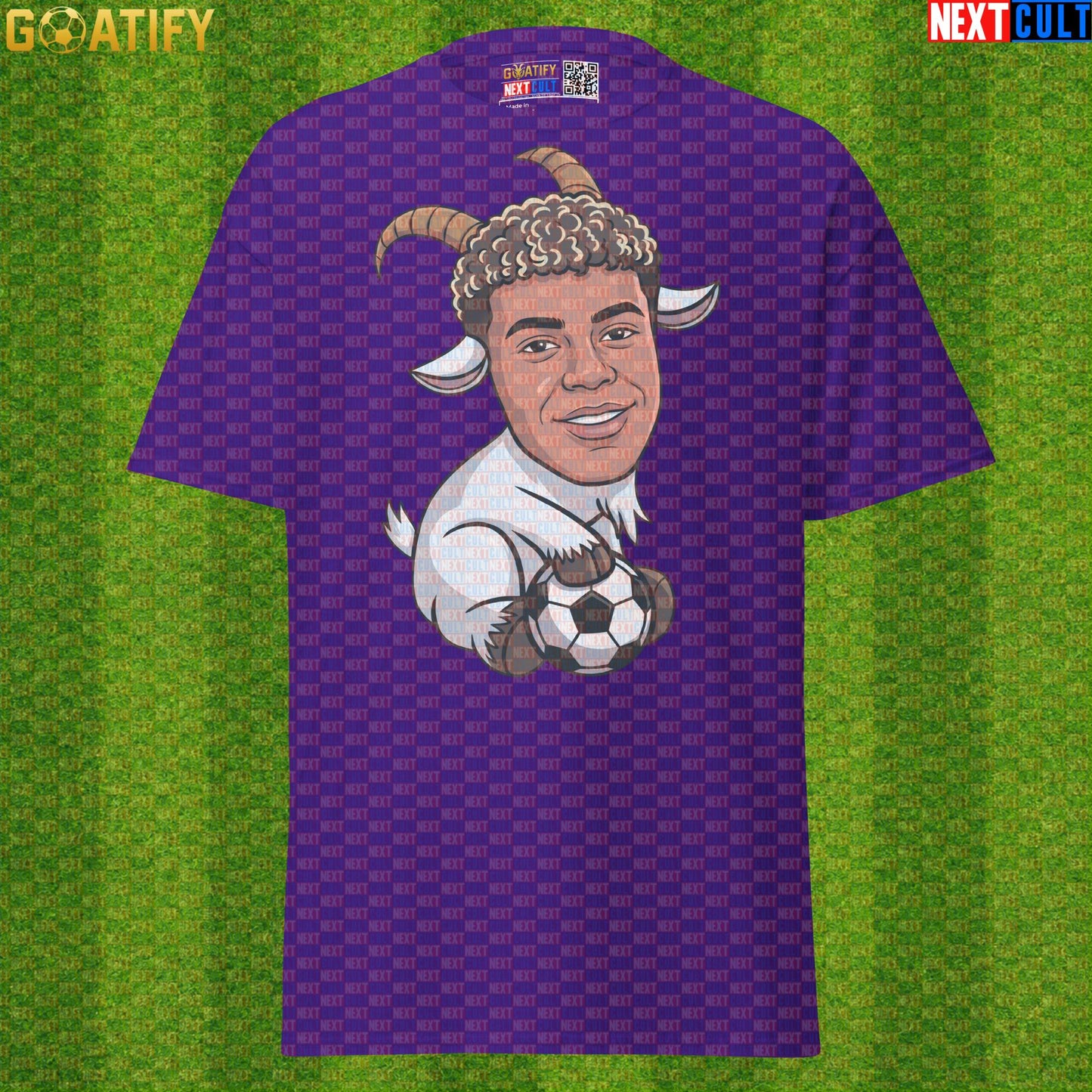 Lamine Yamal T-Shirt – Baby GOAT Soccer Graphic Tee for Spain Fans and Match Days Purple Next Cult Brand