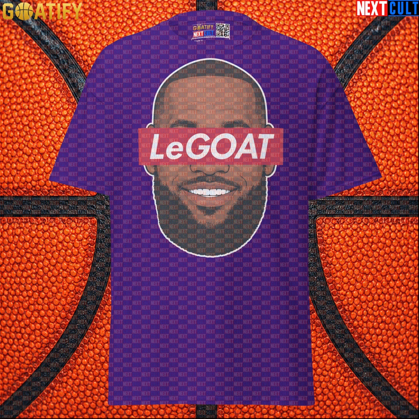 LeBron James T-Shirt – LeGOAT Streetwear Parody Graphic Tee for NBA Fans and Game Days |  | ["Basketball", "Cleveland Cavaliers", "LeBron James", "Los Angeles Lakers", "Miami Heat", "NBA"]