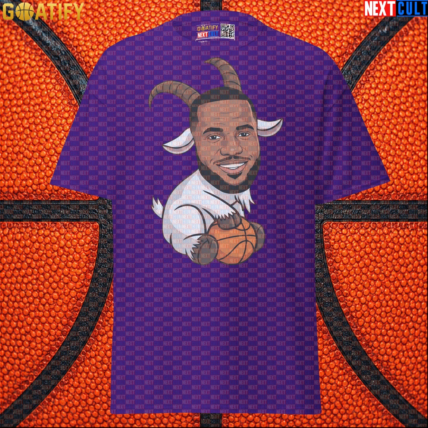 LeBron James T-Shirt – LeGOAT Cartoon Graphic Tee for NBA Fans and Basketball Gifts |  | ["Basketball", "Cleveland Cavaliers", "LeBron James", "Los Angeles Lakers", "Miami Heat", "NBA"]