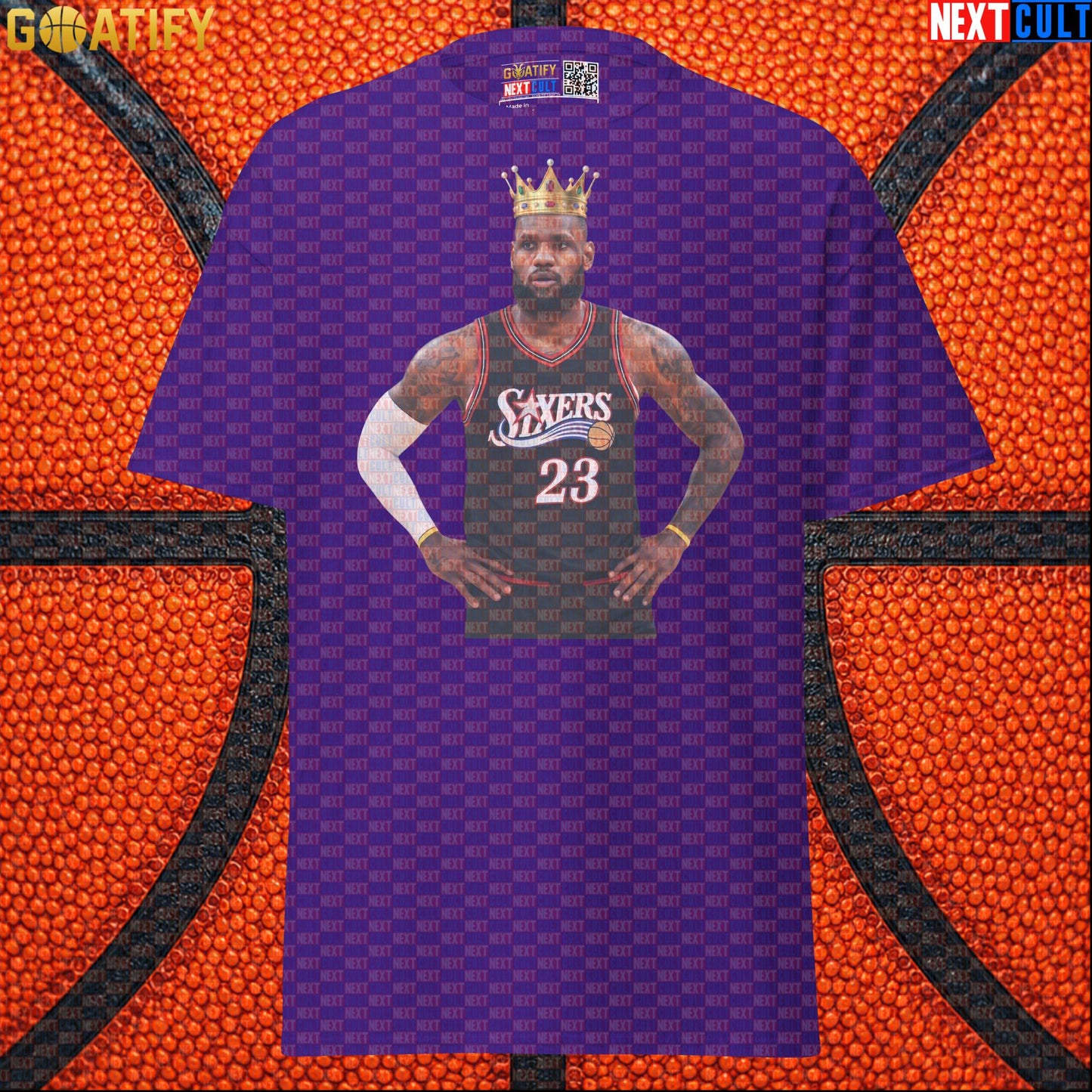 LeBron James T-Shirt – King of Philly 76ers Basketball Graphic Tee for NBA Fans & Gifts |  | ["Basketball", "LeBron James", "NBA", "Philadelphia 76ers"]