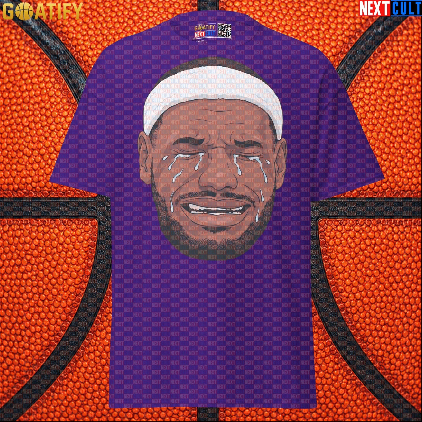 Crying LeBron Meme T-Shirt – Funny NBA Basketball Graphic Tee Game Day Gift for Fans |  | ["Basketball", "LeBron James", "NBA"]