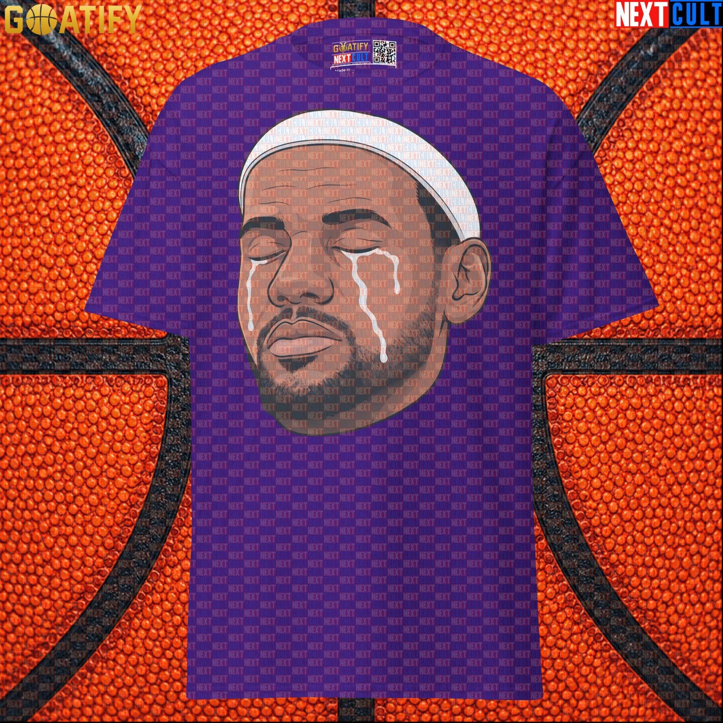 Crying LeBron Meme T-Shirt – Emotional NBA Basketball Graphic Tee Gift for Sports Fans |  | ["Basketball", "LeBron James", "NBA"]